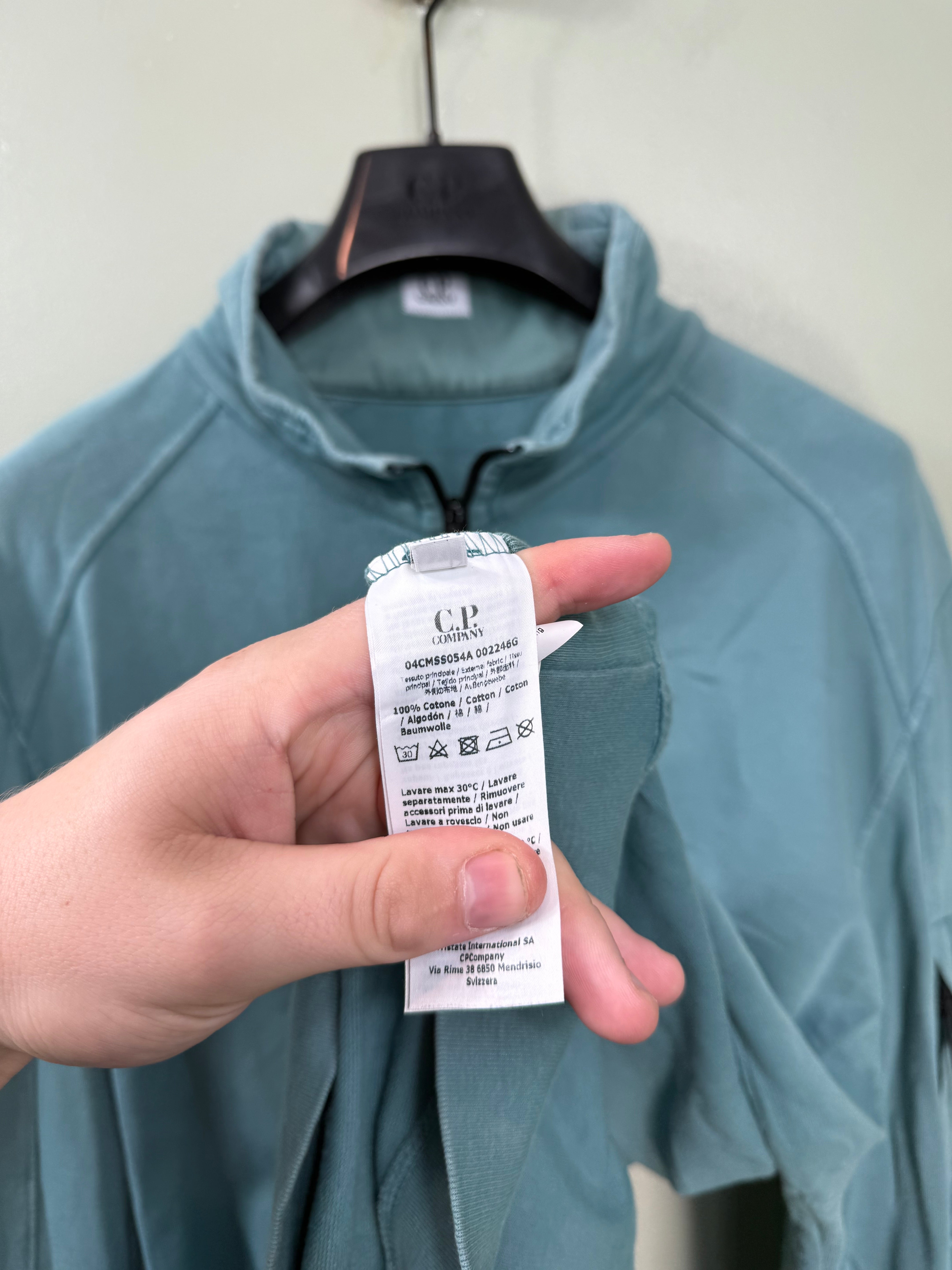 C.P. Company Blue 1/4 Zip Jumper