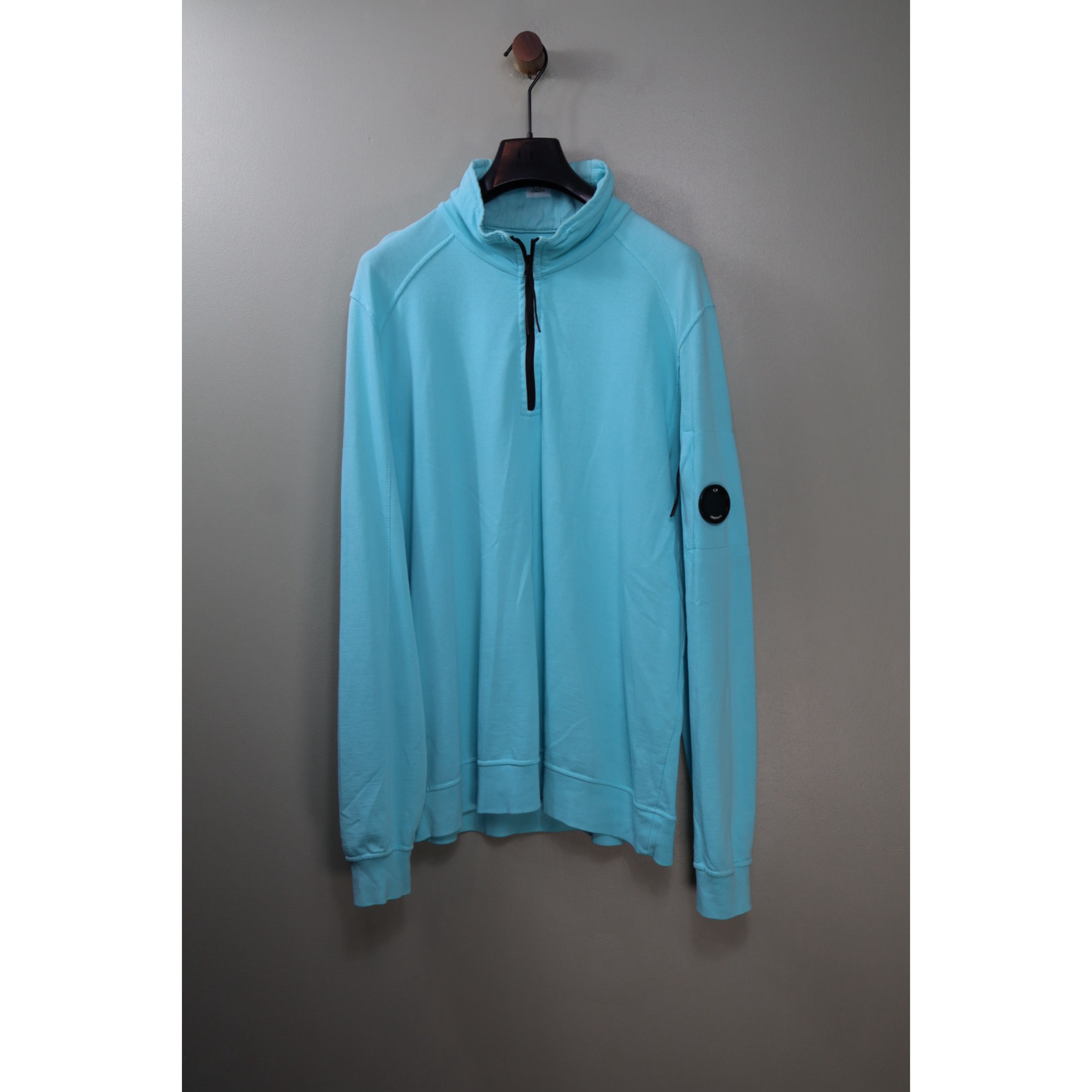 C.P. Company Aqua Blue 1/4 Zip Jumper