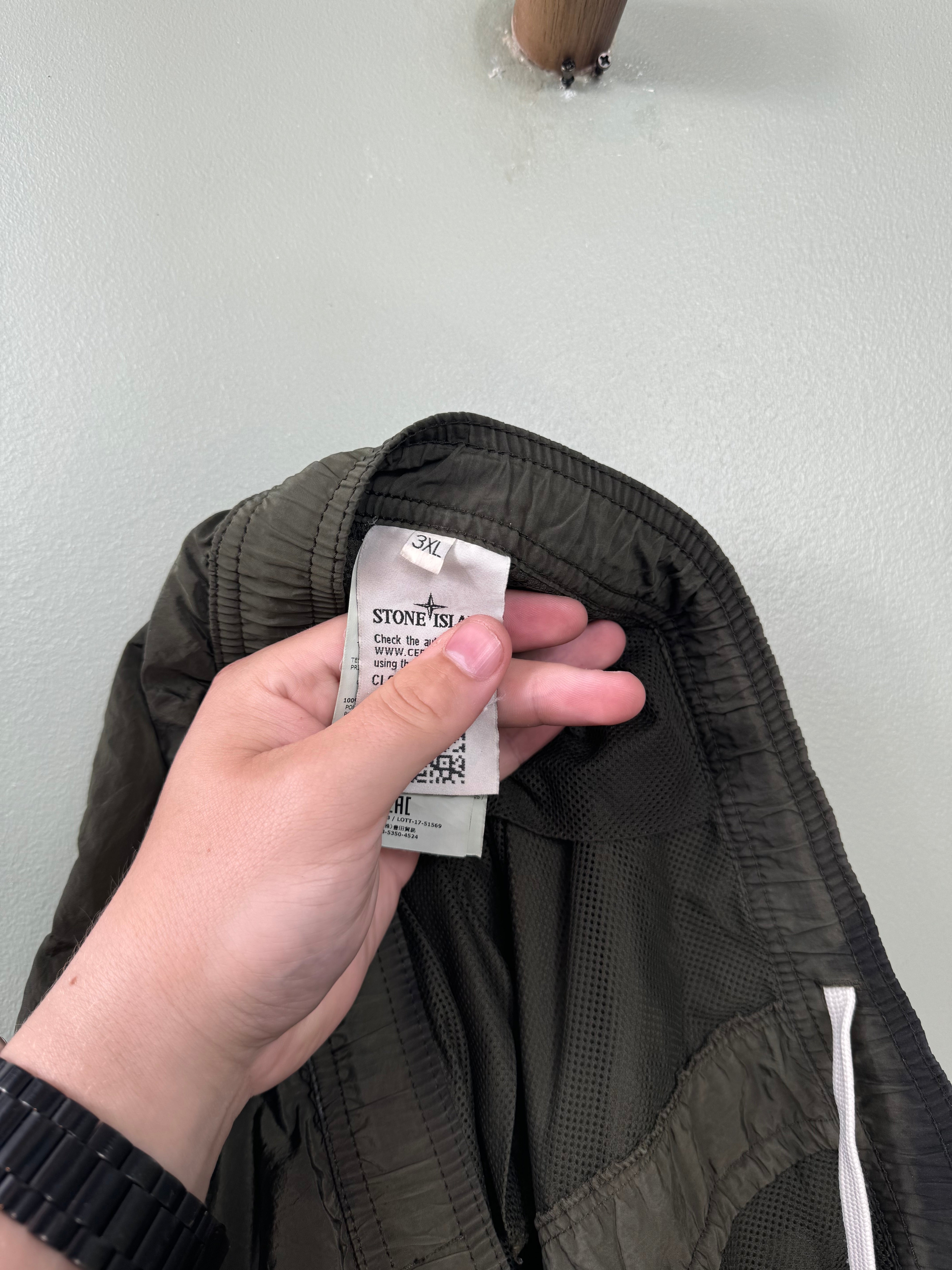 Stone Island Khaki Nylon Metal Shorts