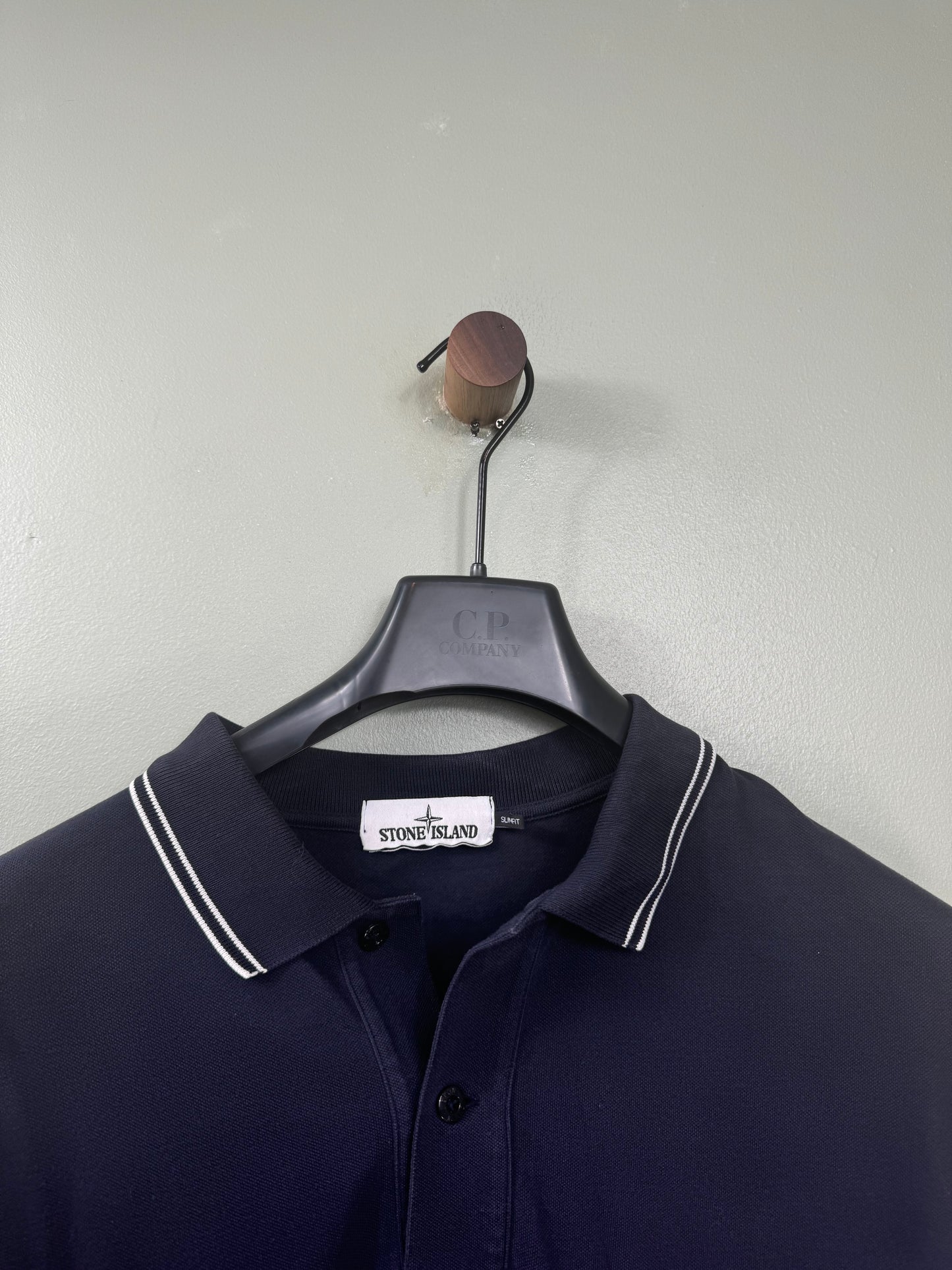 Stone Island Navy Slim Polo