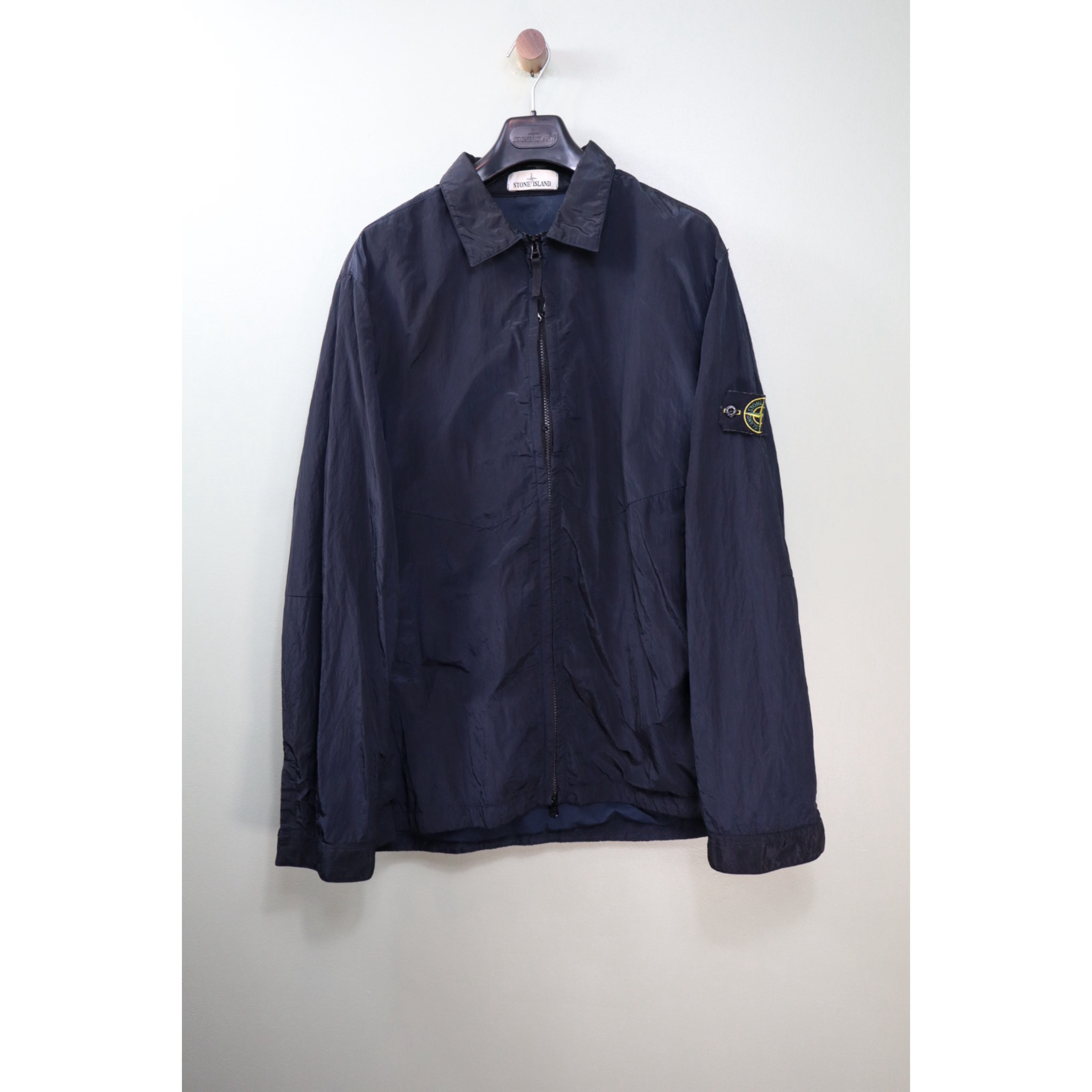 Stone Island Navy Nylon Metal Overshirt