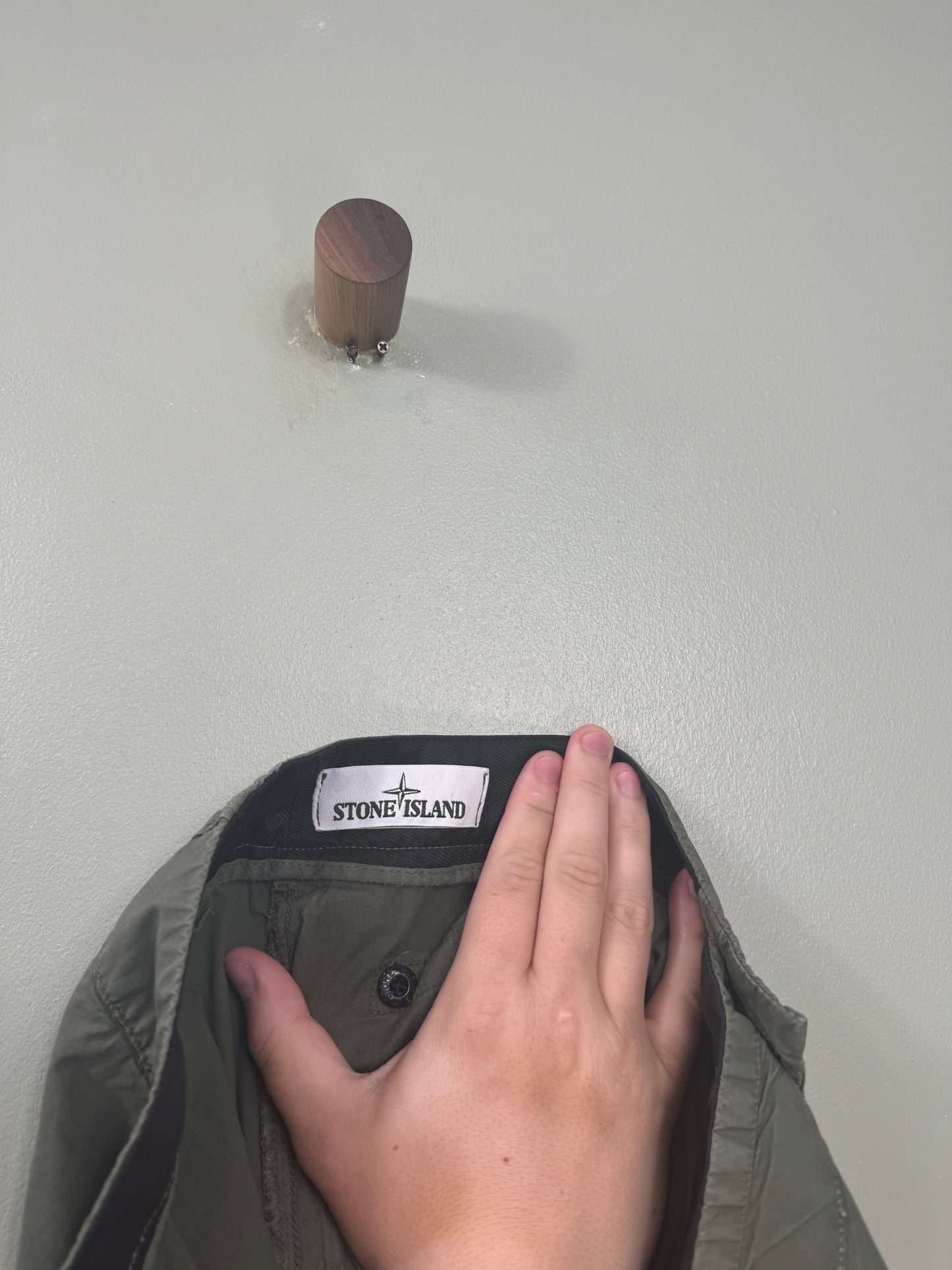 Stone Island Khaki RE Cargo Shorts