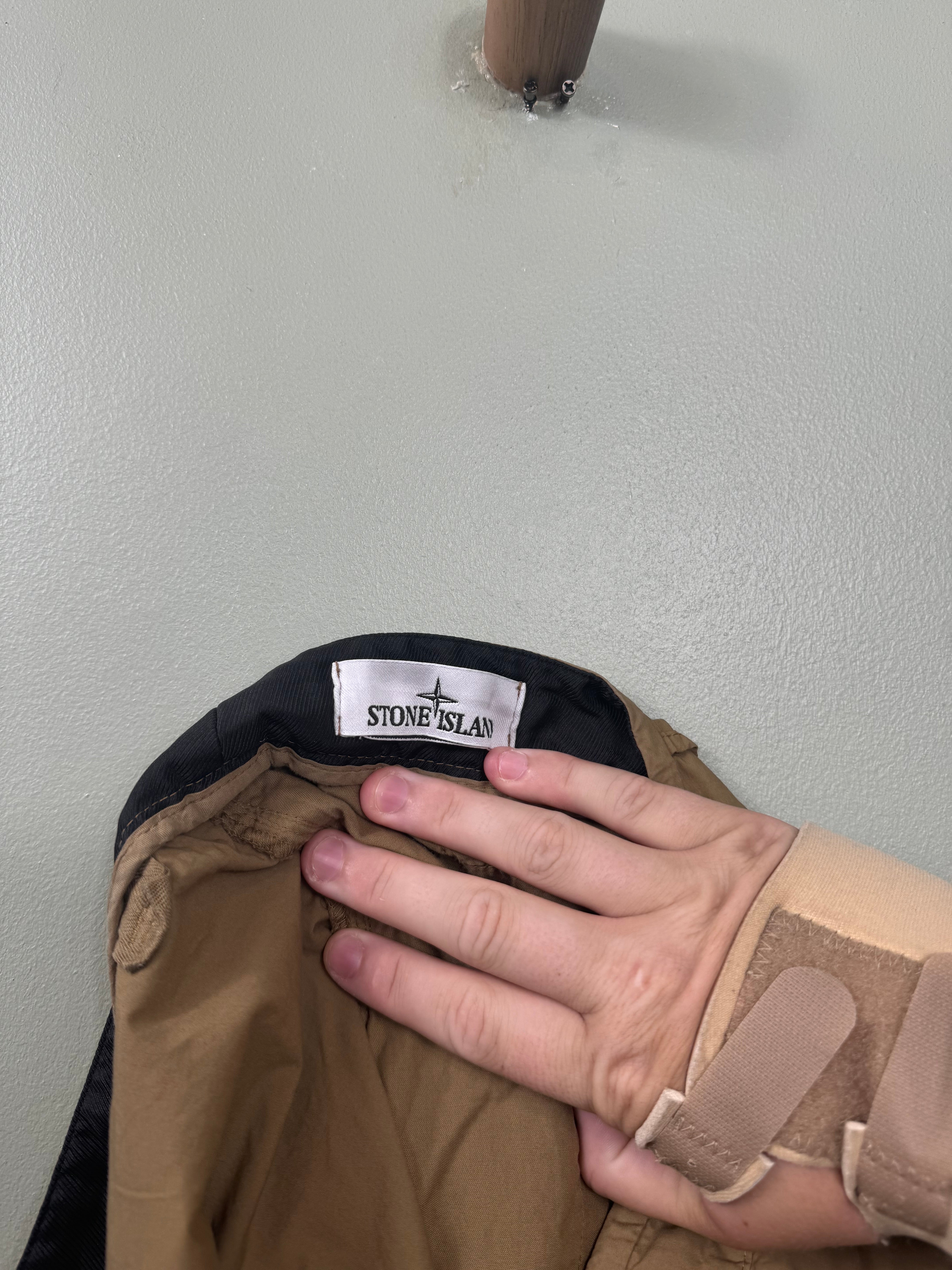 Stone Island Khaki SL Cargo Shorts