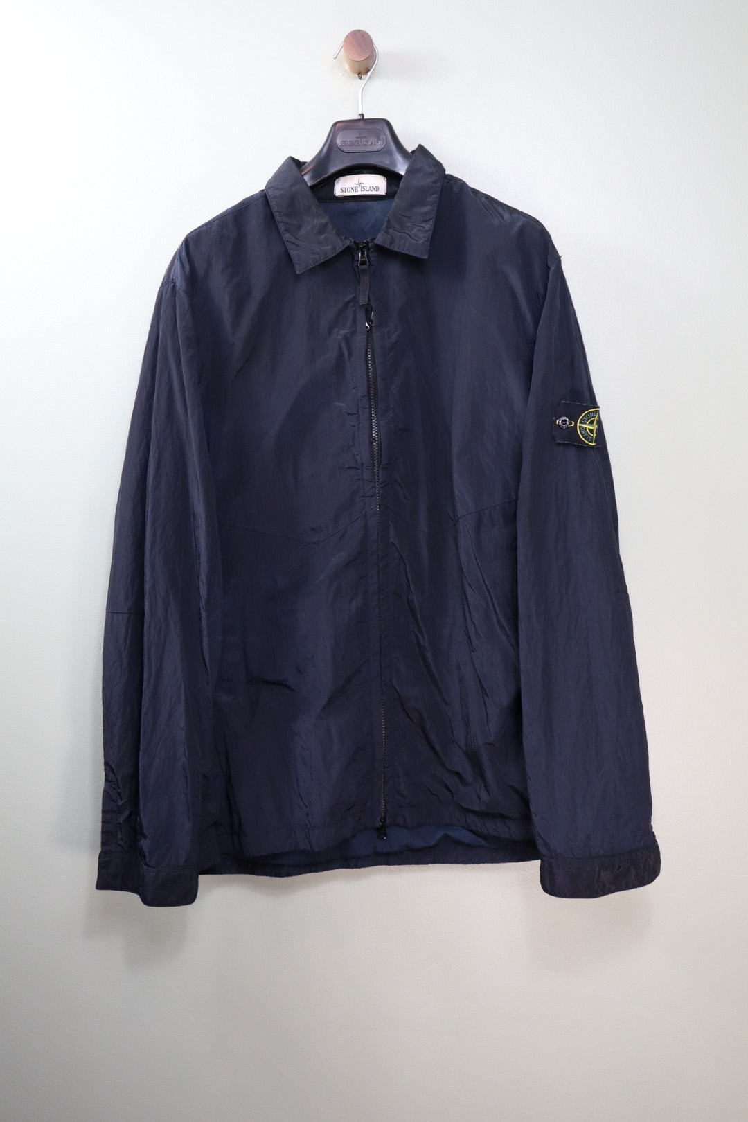 Stone Island Navy Nylon Metal Overshirt