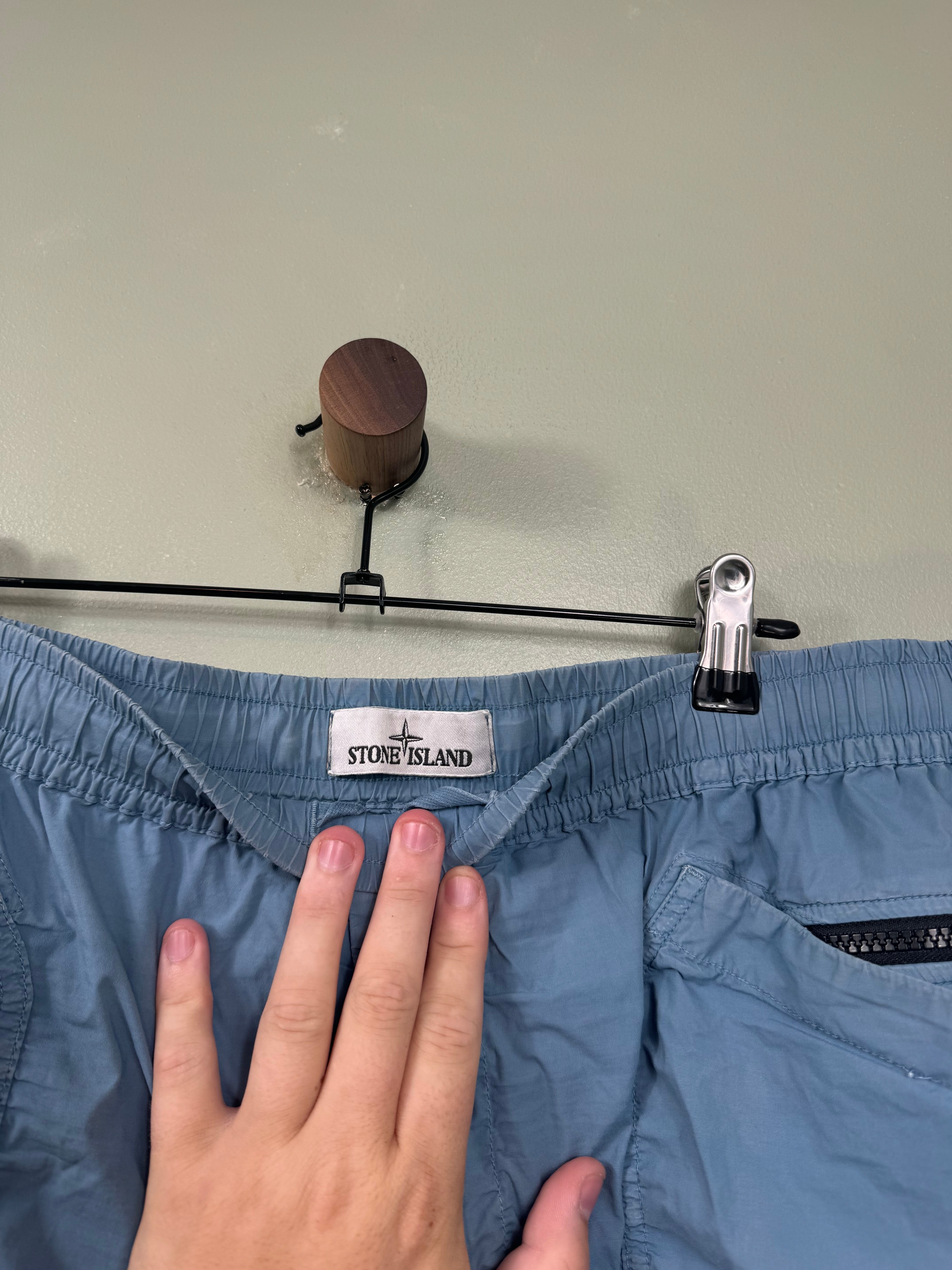 Stone Island Blue CO Cargo Shorts