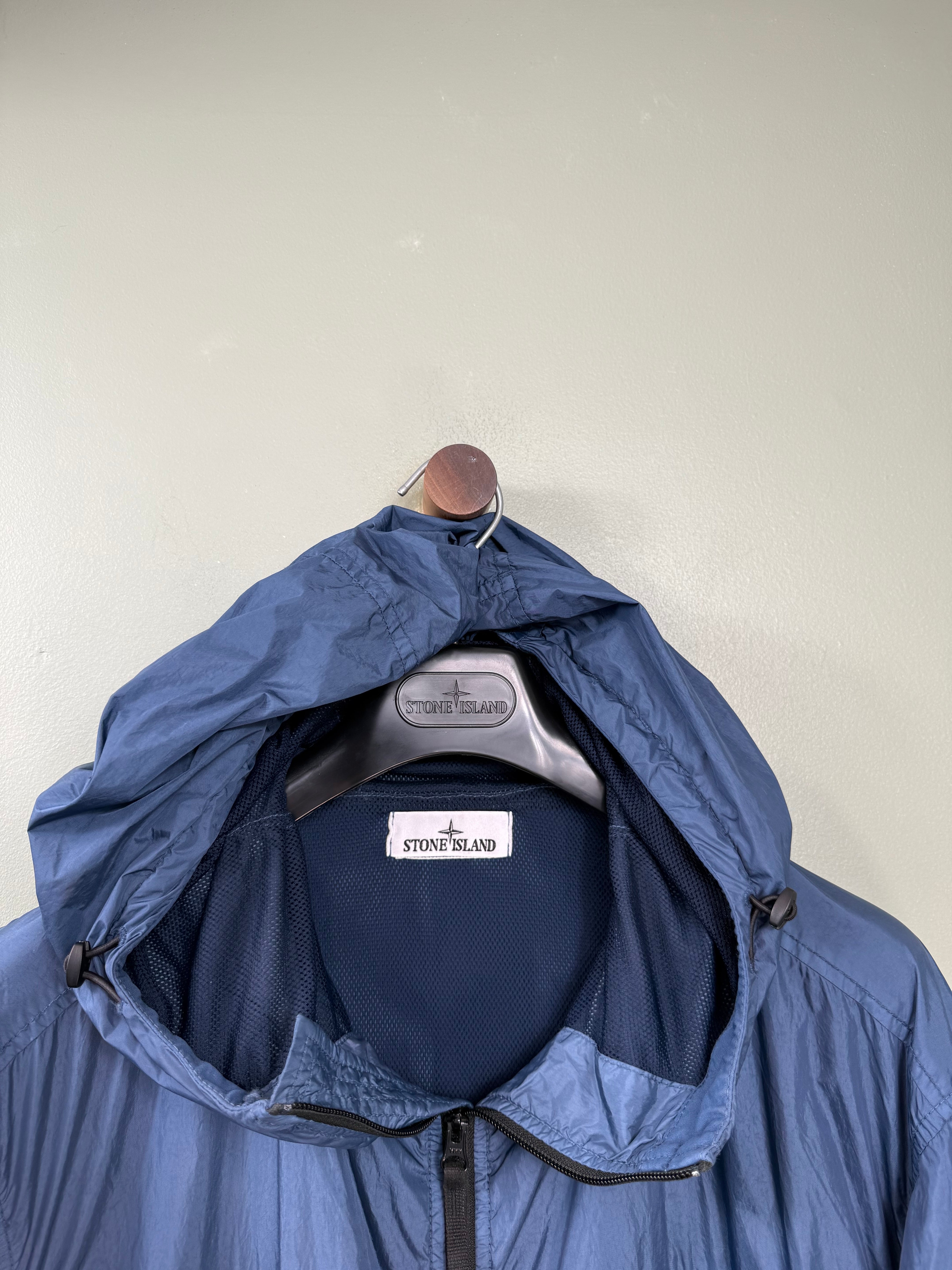 Stone Island Blue Crinkle Reps Jacket