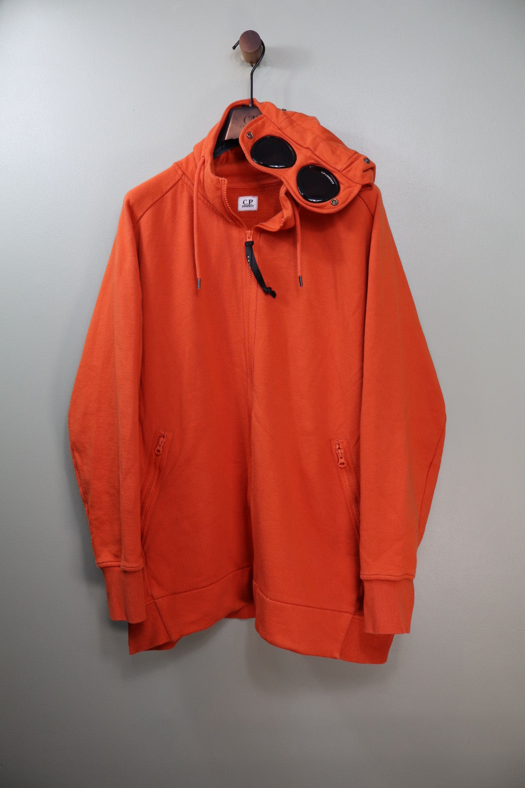 CP Company Orange Goggle Hoodie