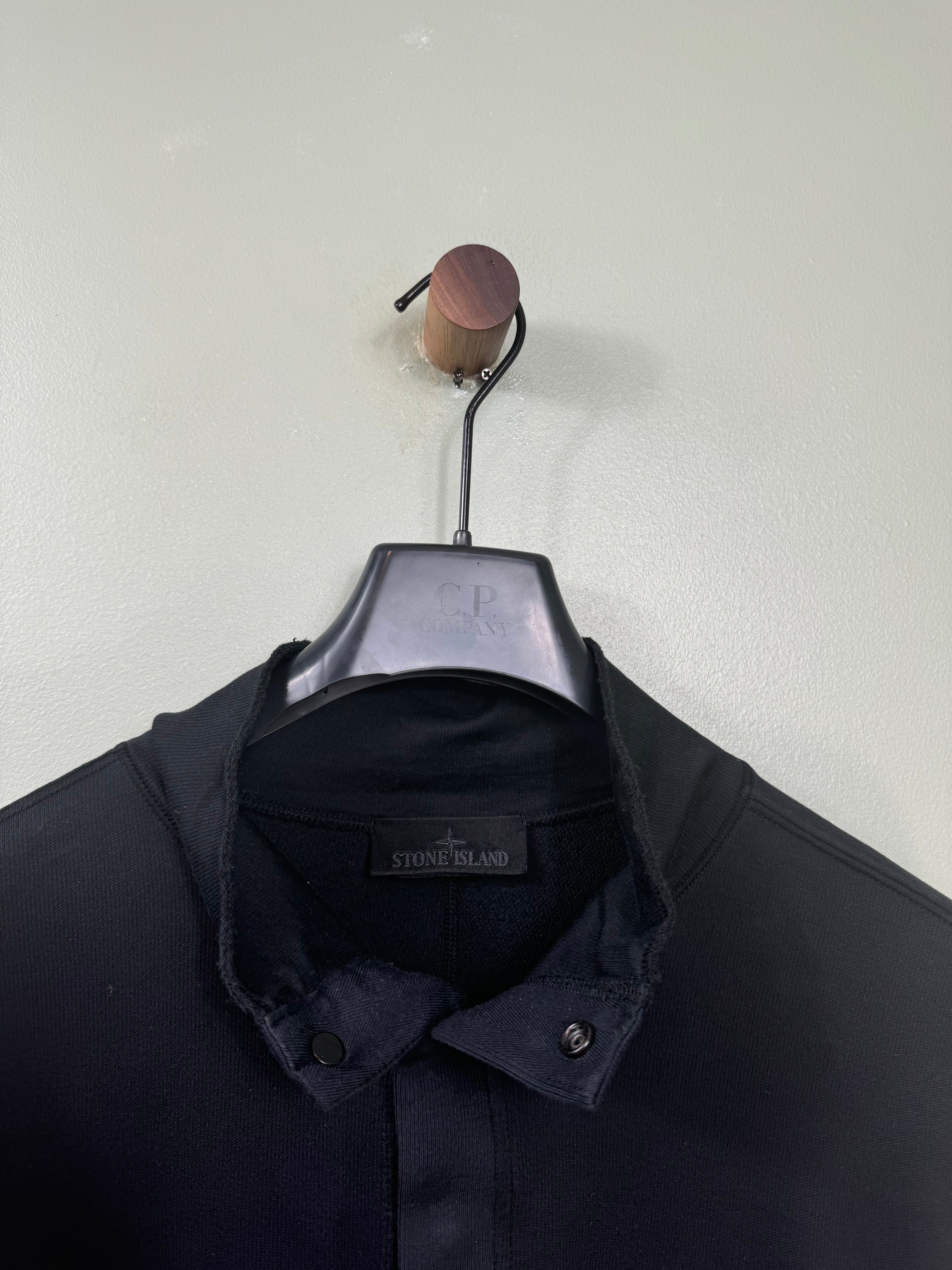 Stone Island Black Ghost 1/4 Button Jumper