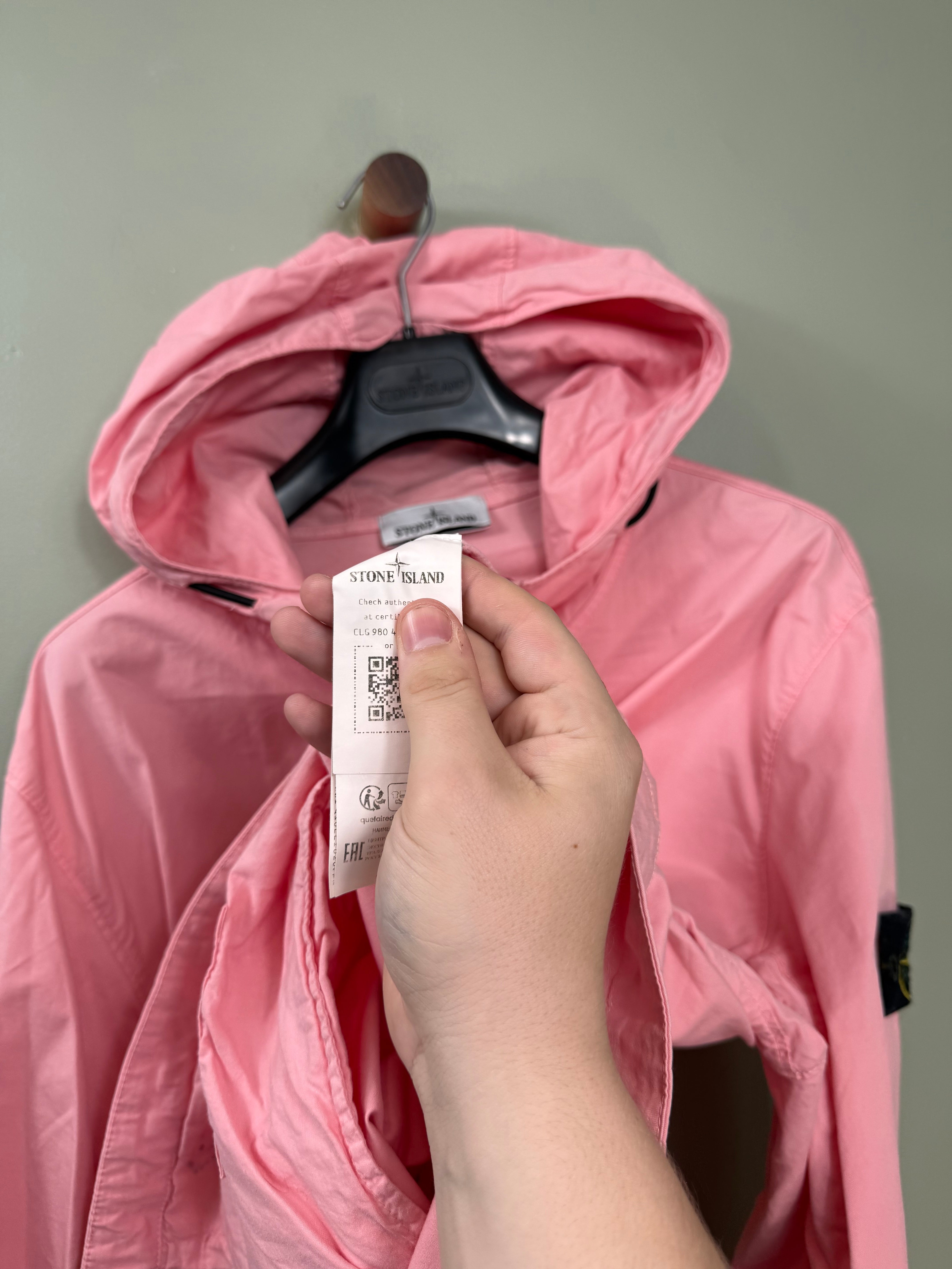 Stone Island Pink Supima Cotton Twill Jacket