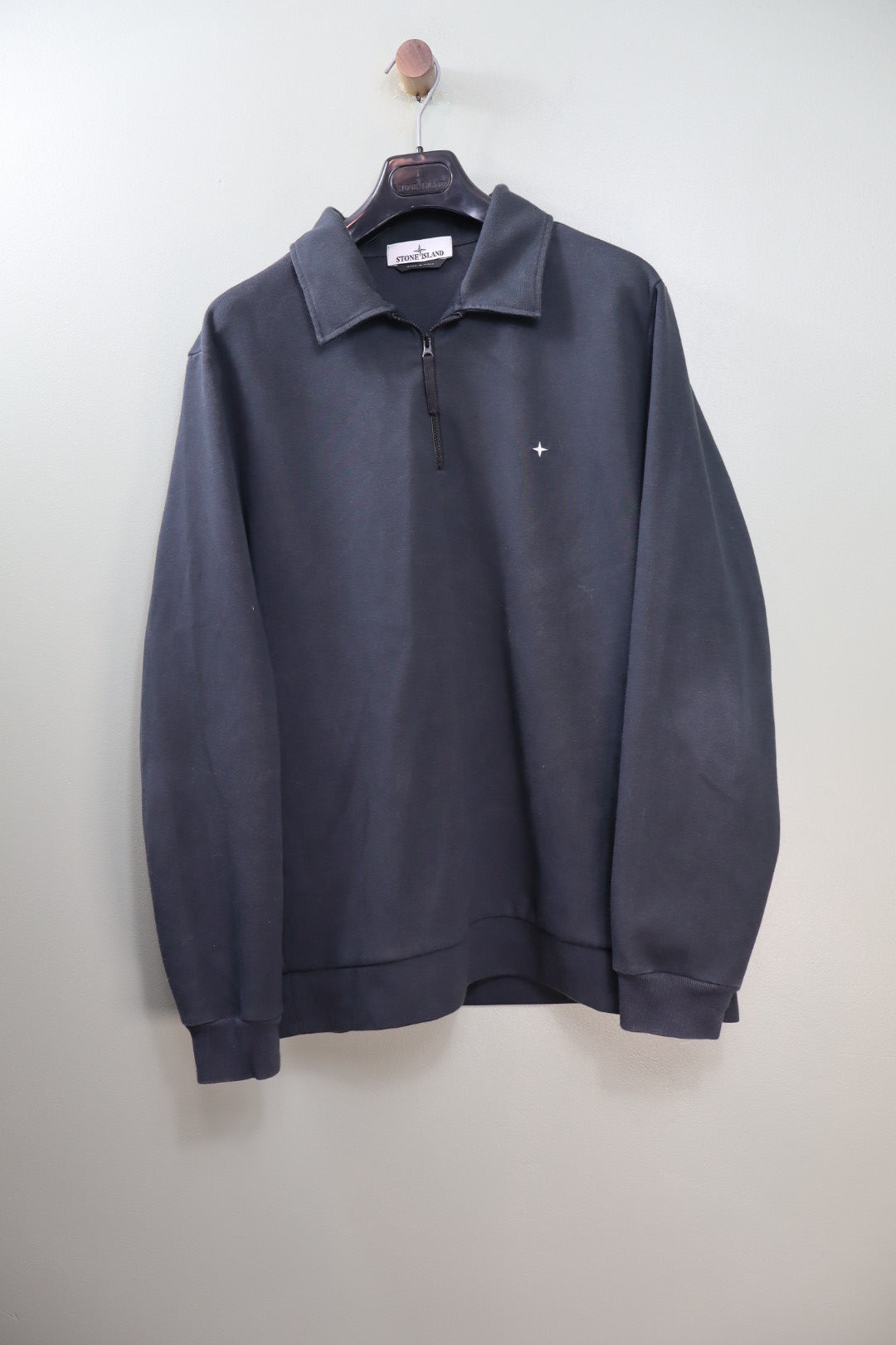Stone Island Navy Stelina 1/4 Zip Jumper