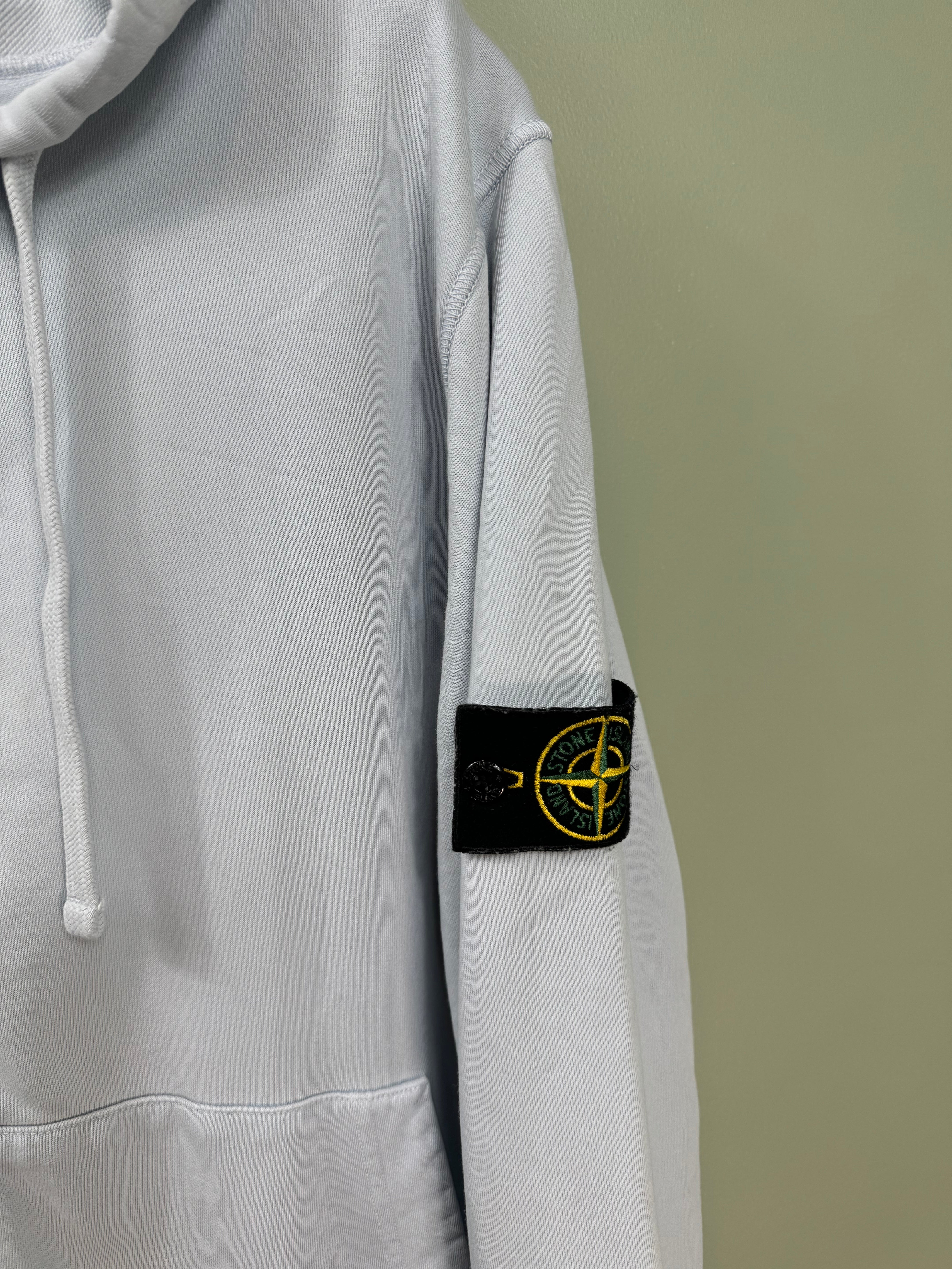 Stone Island Baby Blue Zipped Hoodie
