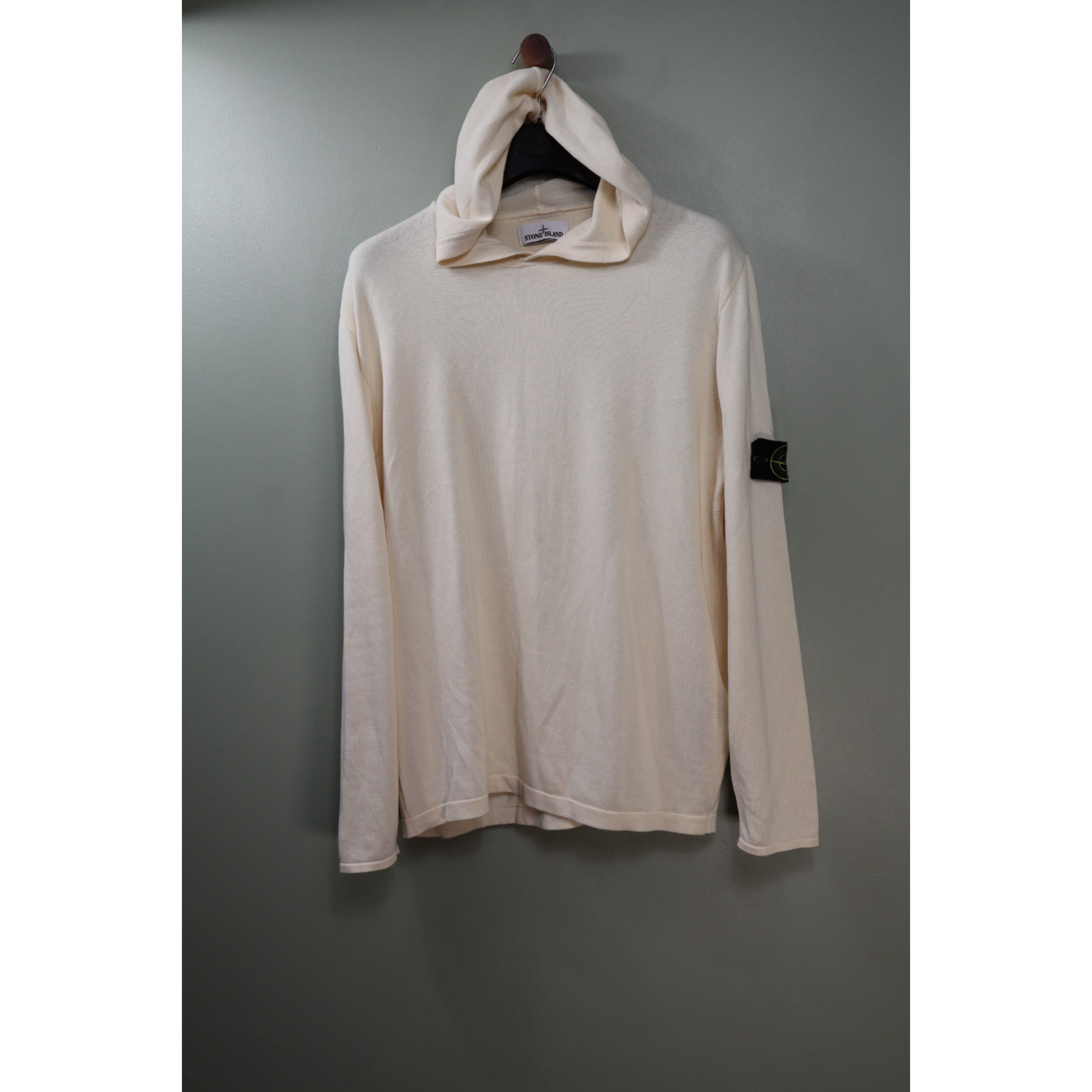 Stone Island Beige Knit Hoodie