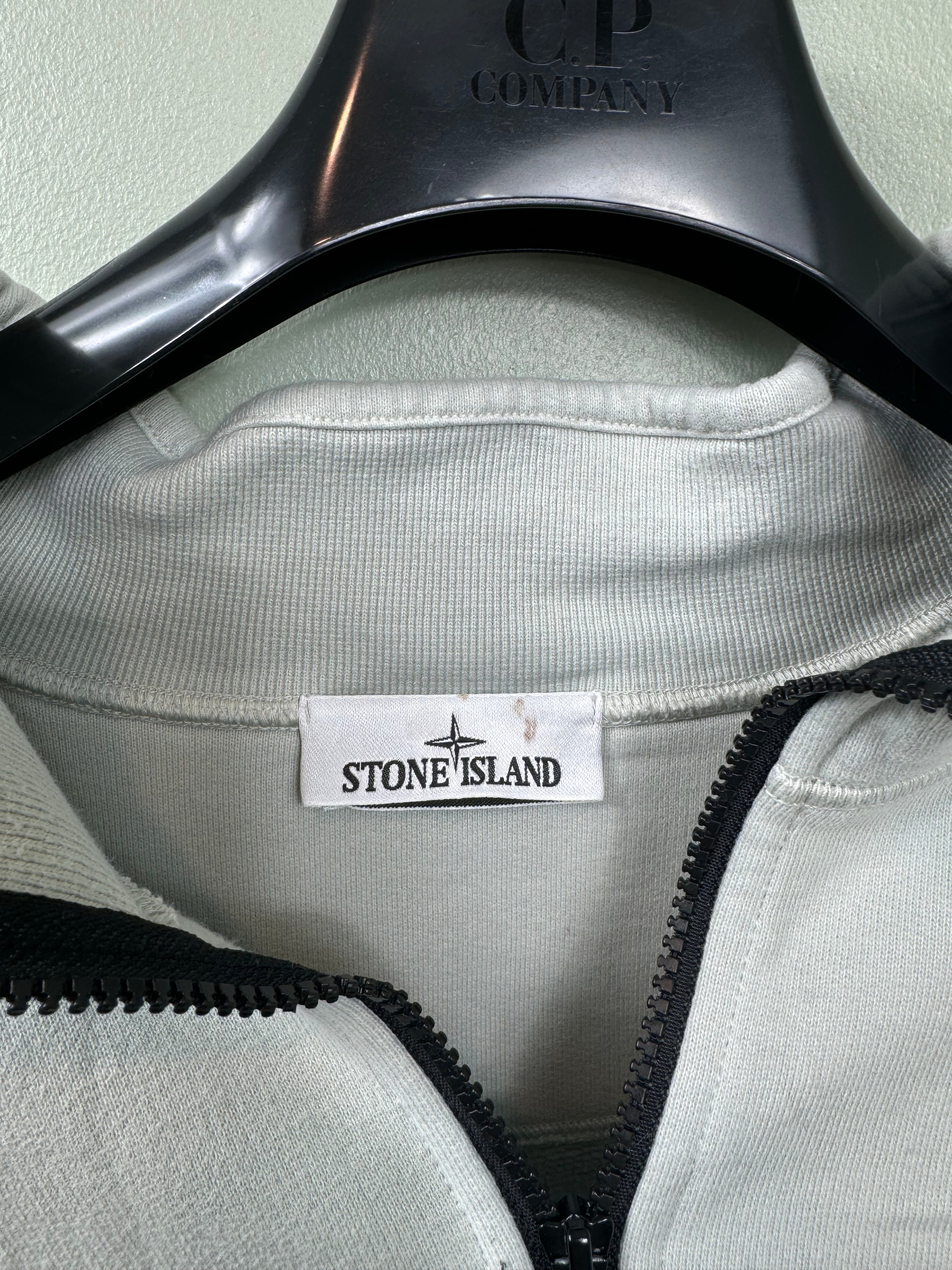 Stone Island Grey 1/4 Zip Jumper