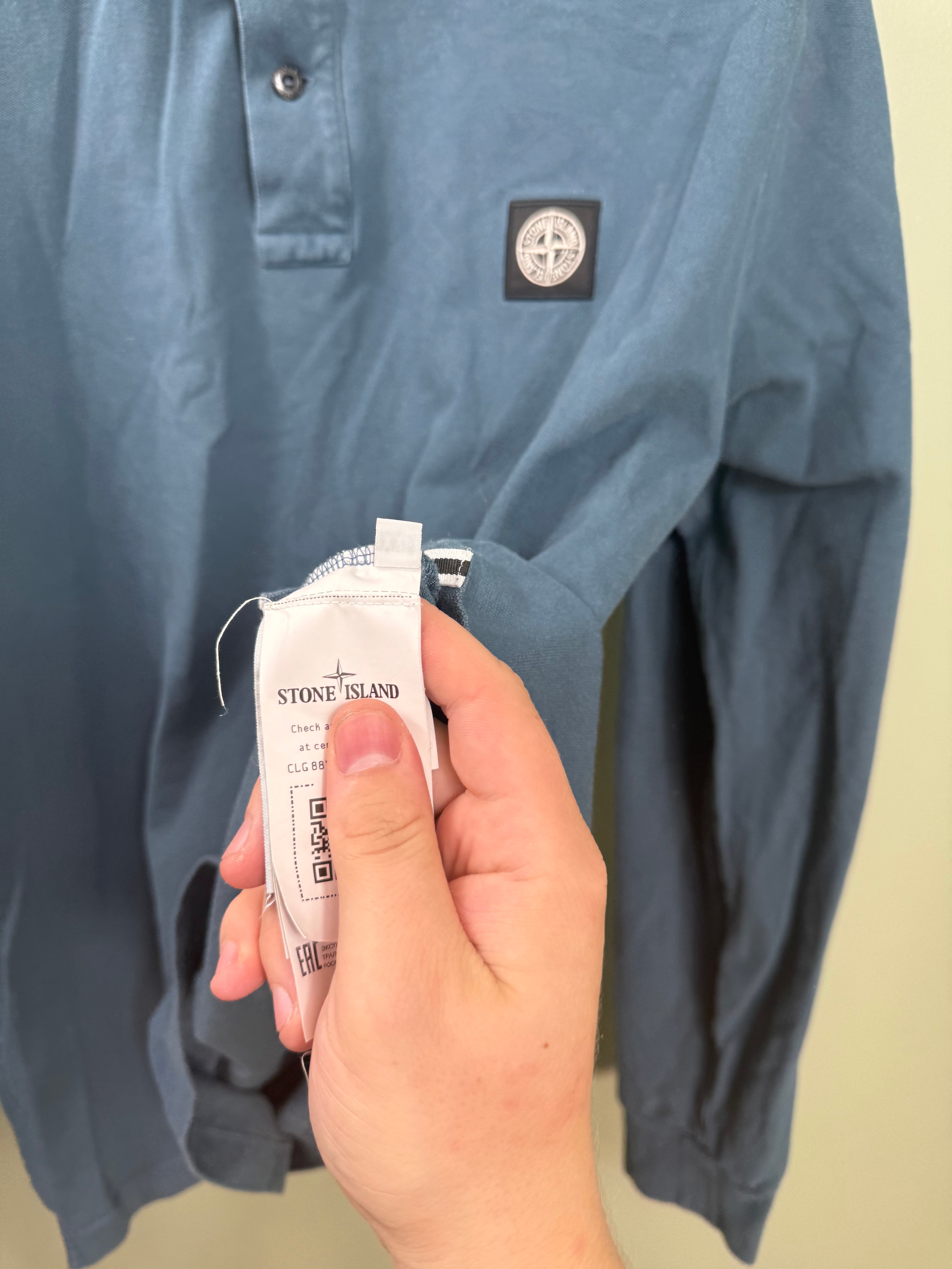Stone Island Blue Polo Shirt