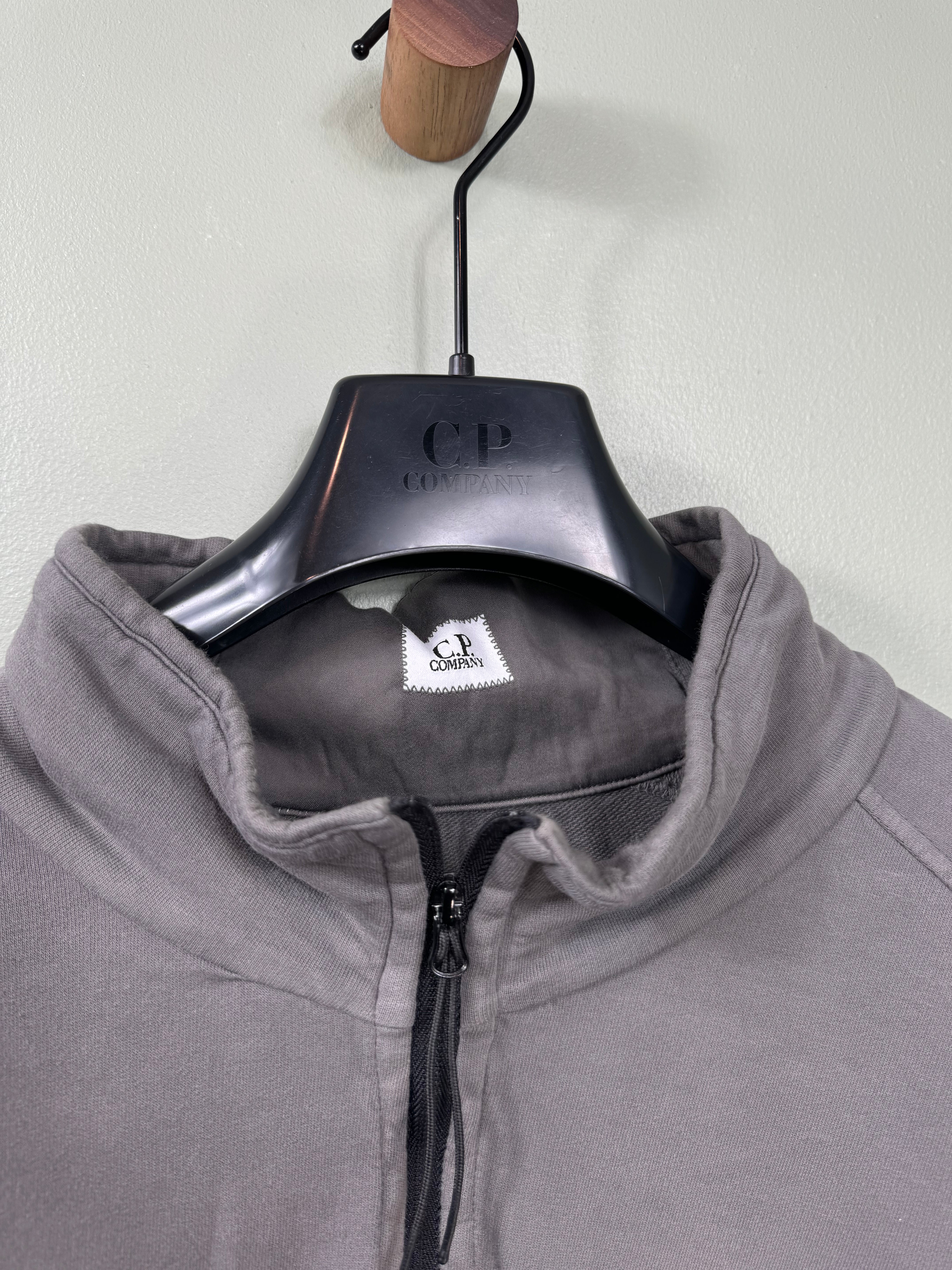 CP Company Grey 1/4 Zip Jumper