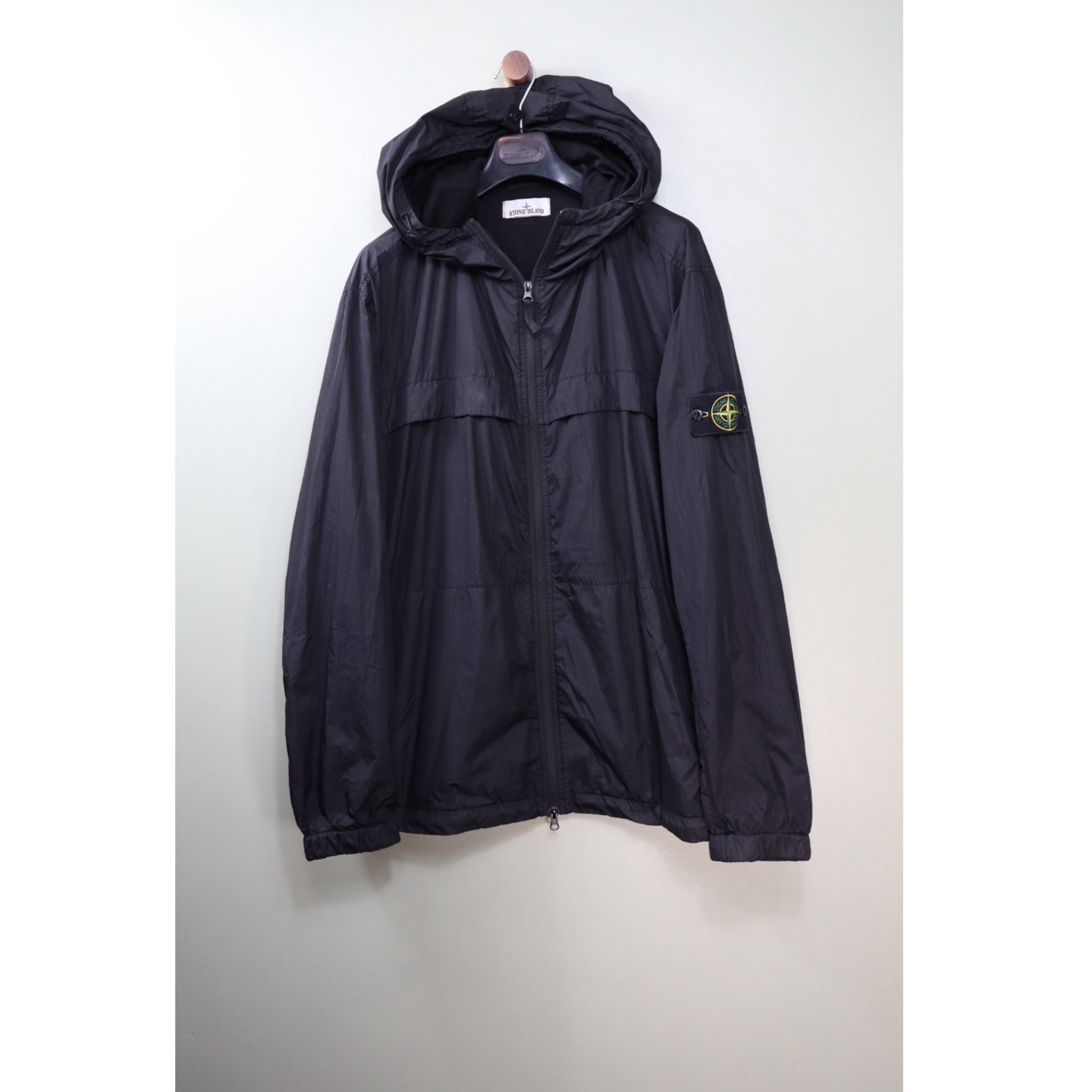 Stone Island Black Crinkle Reps Jacket