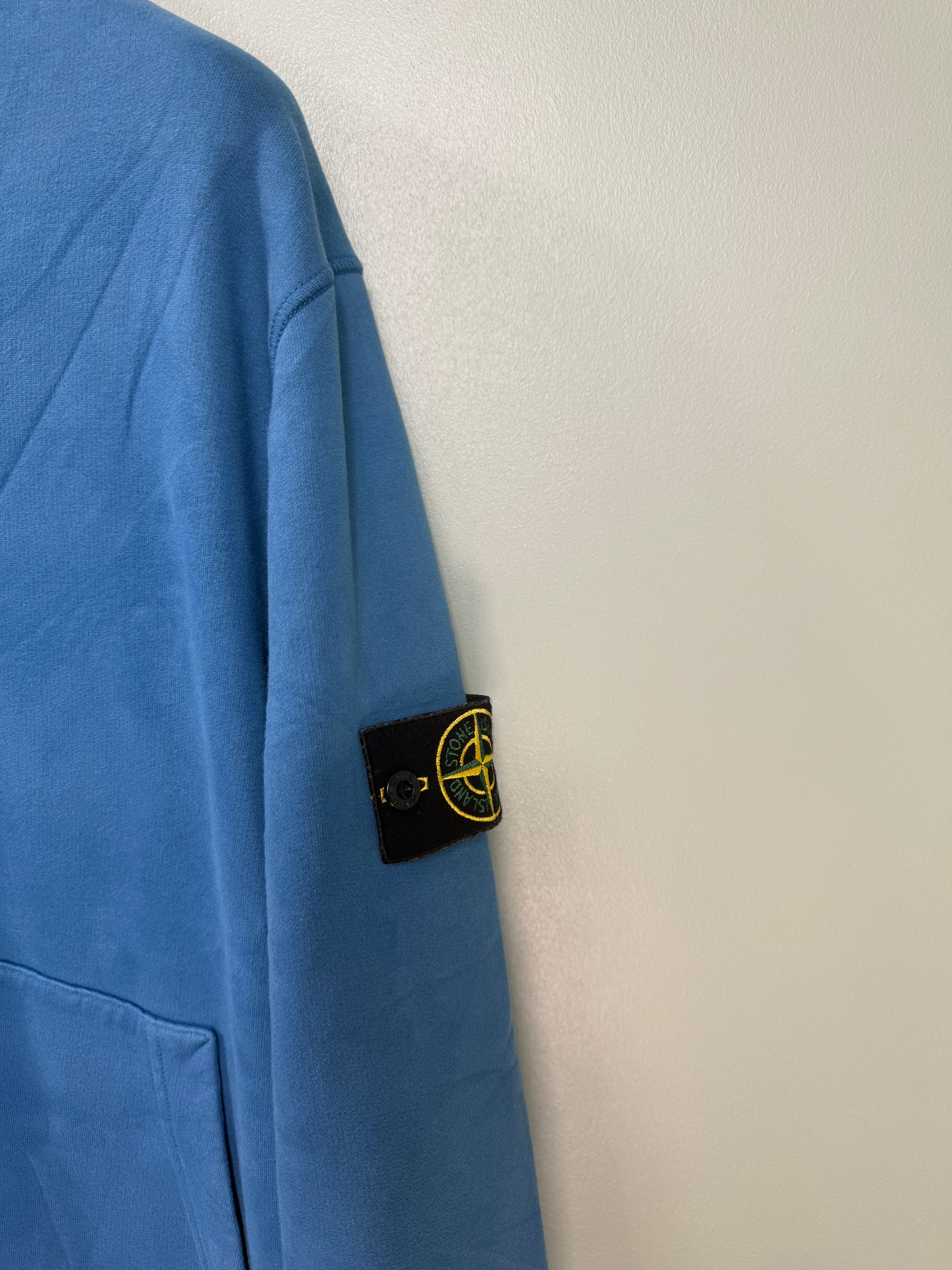 Stone Island Blue Zipped Jumper