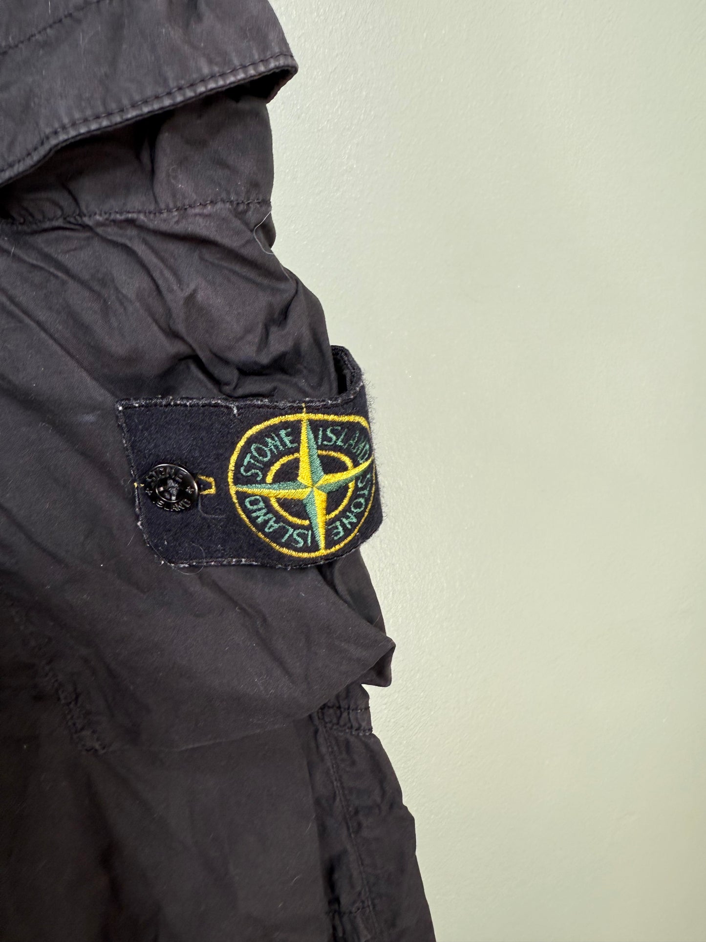Stone Island Black RE-T Cargo Bottoms