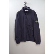 Stone Island Black 1/4 Zip Smock Jumper