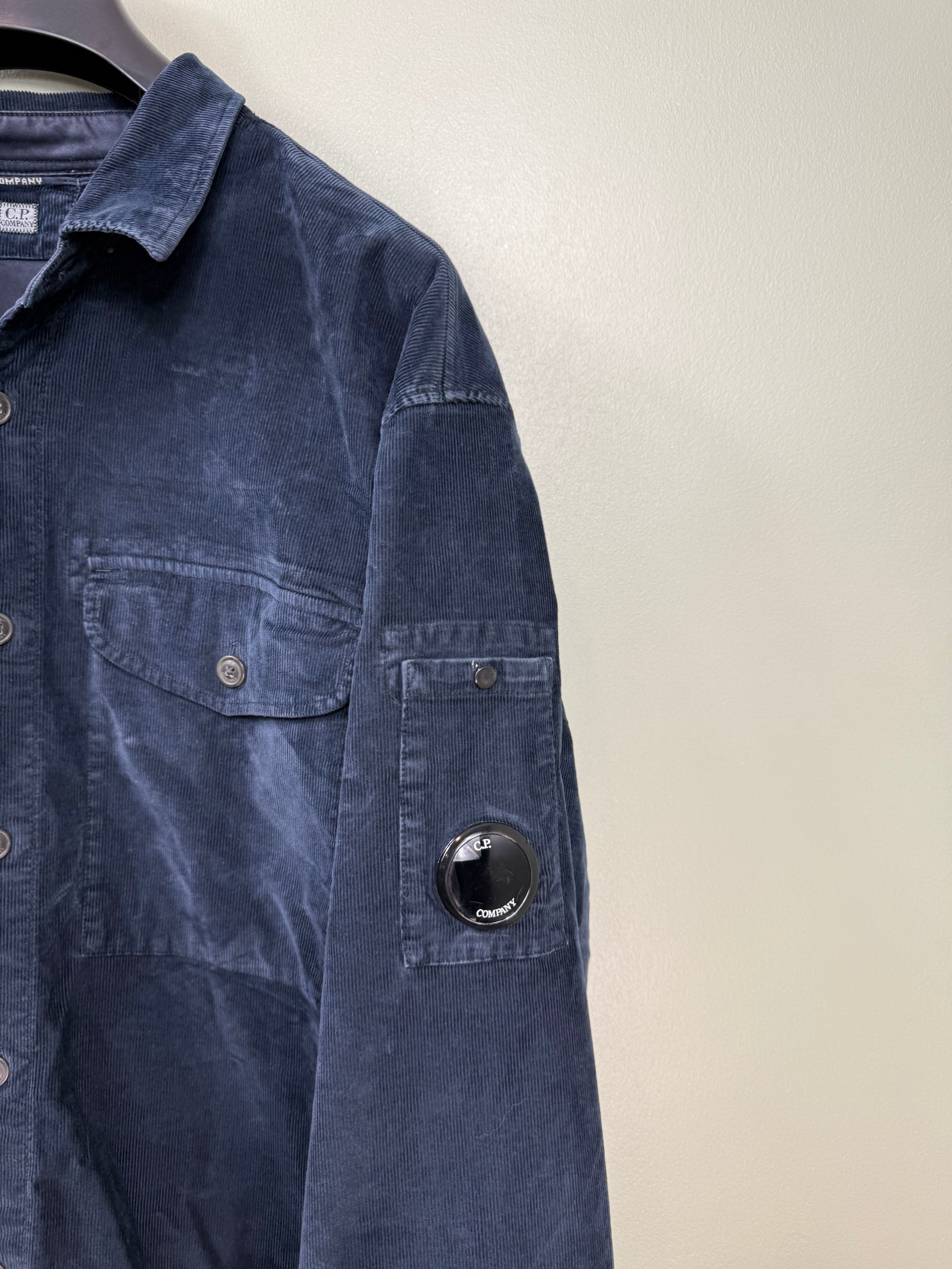 C.P. Company Navy Needle Cord Overshirt