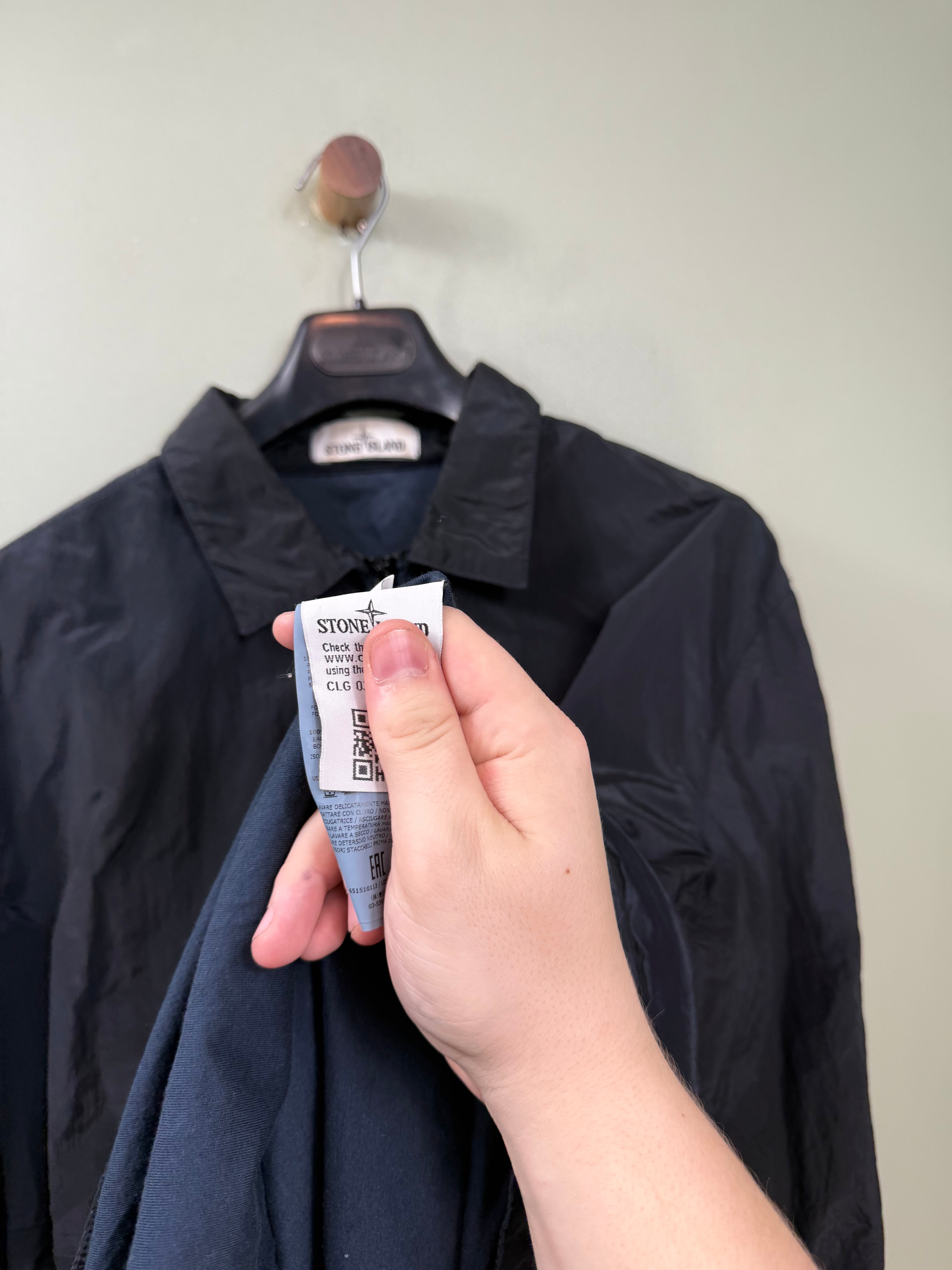 Stone Island Navy Nylon Metal Overshirt