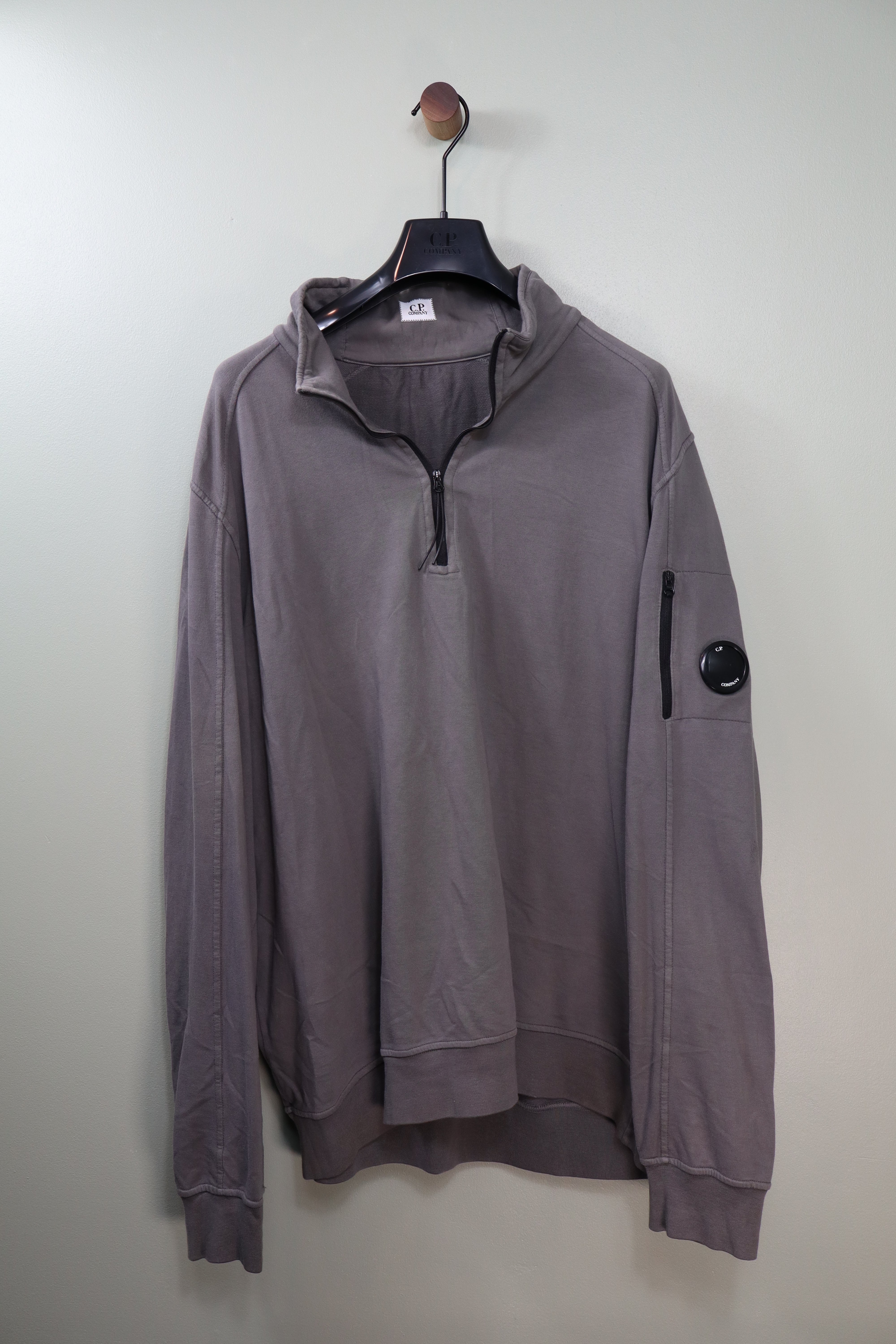 CP Company Grey 1/4 Zip Jumper