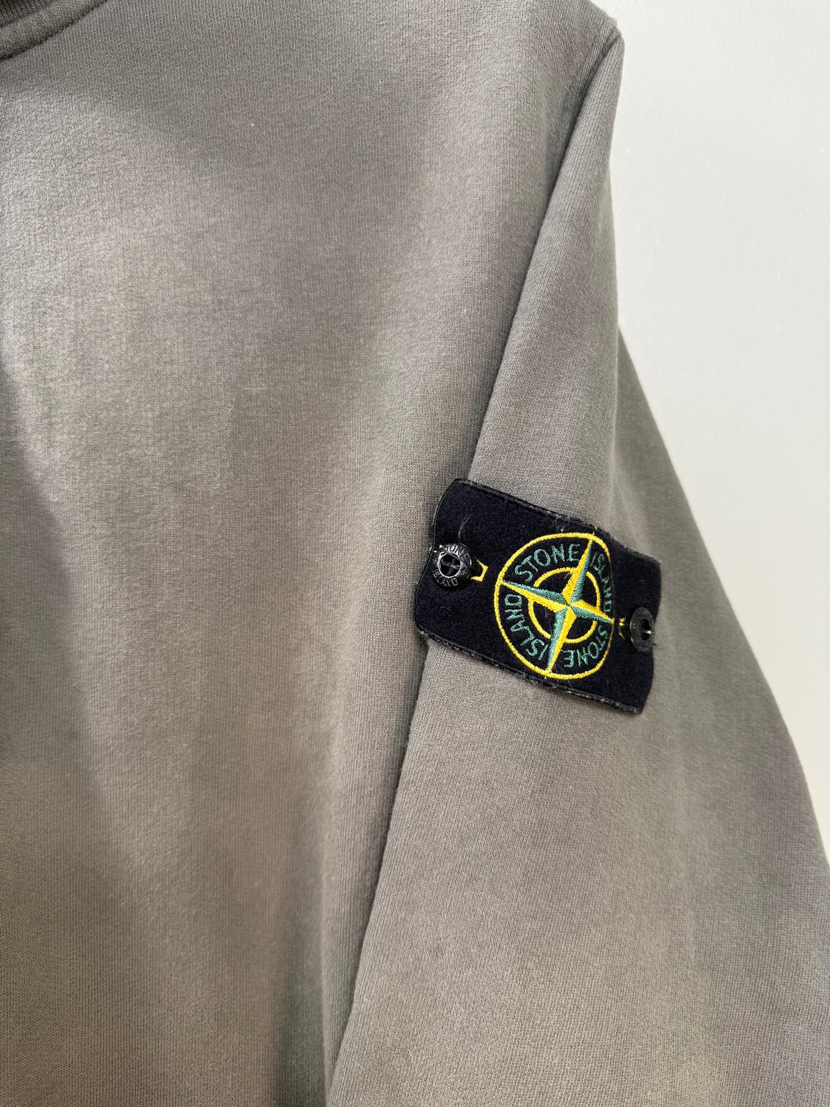 Stone Island Green 1/4 Zip Jumper