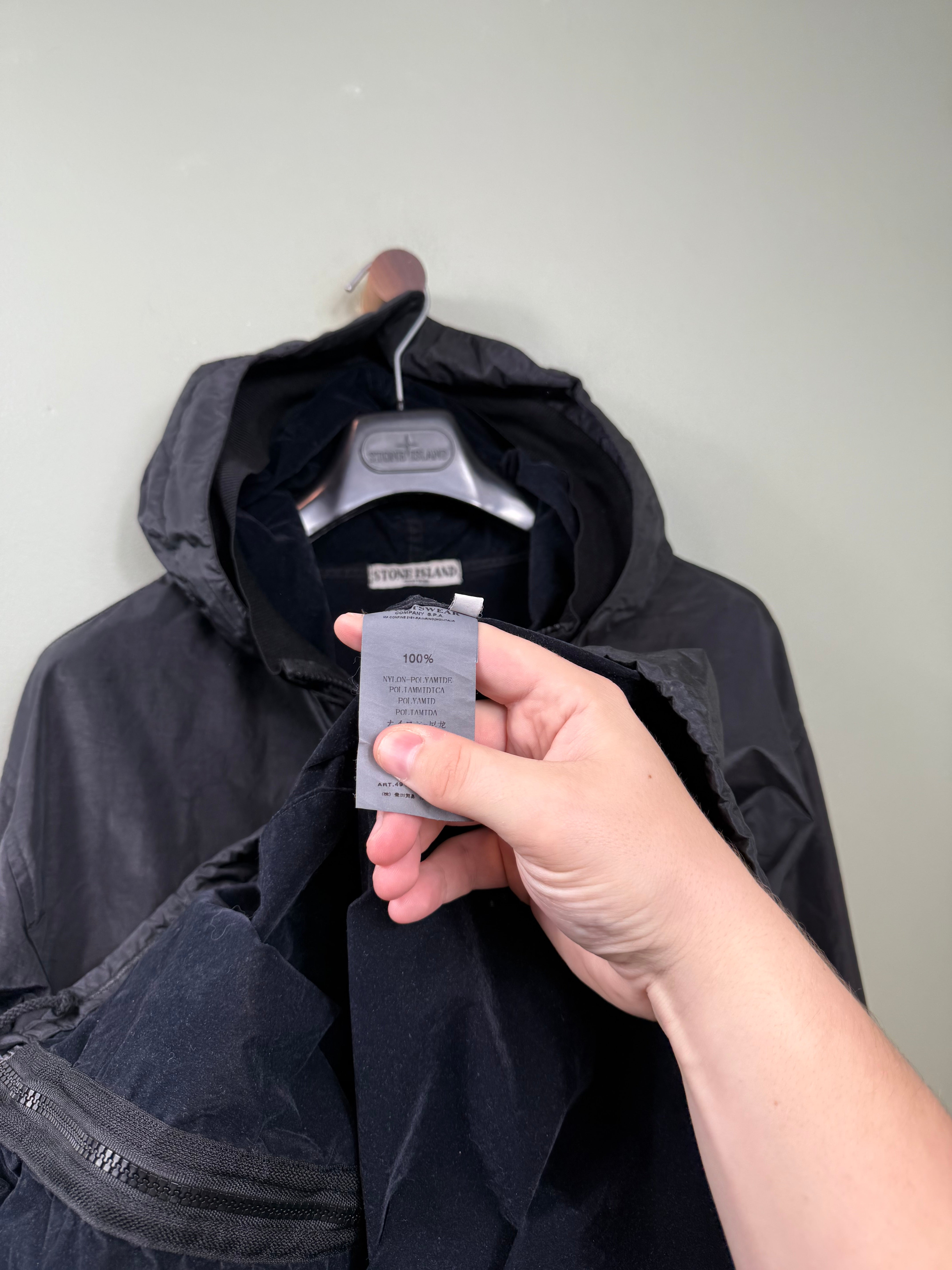 Stone Island Black Nylon Shimmer Jacket