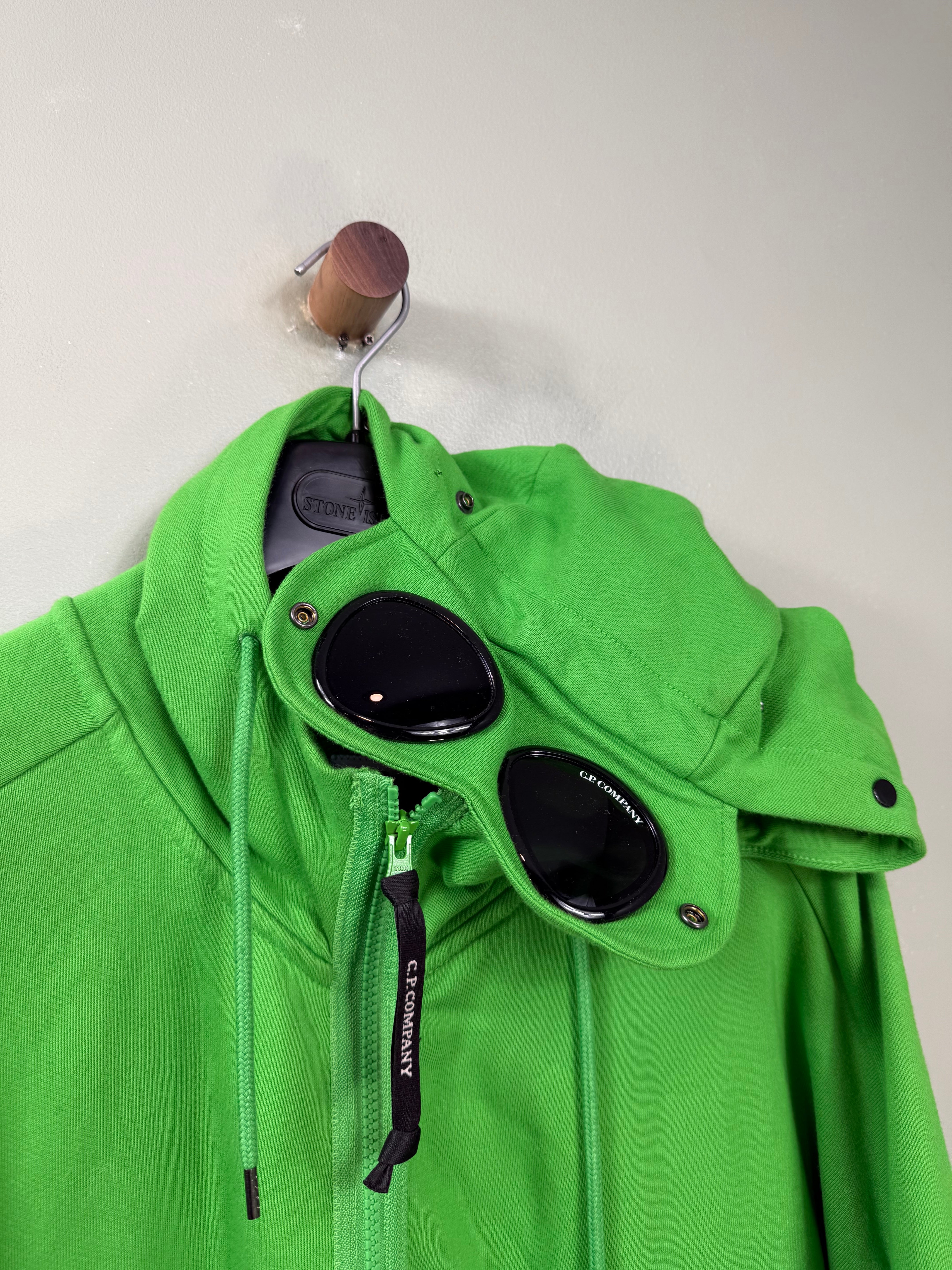 C.P. Company Green Goggle Hoodie