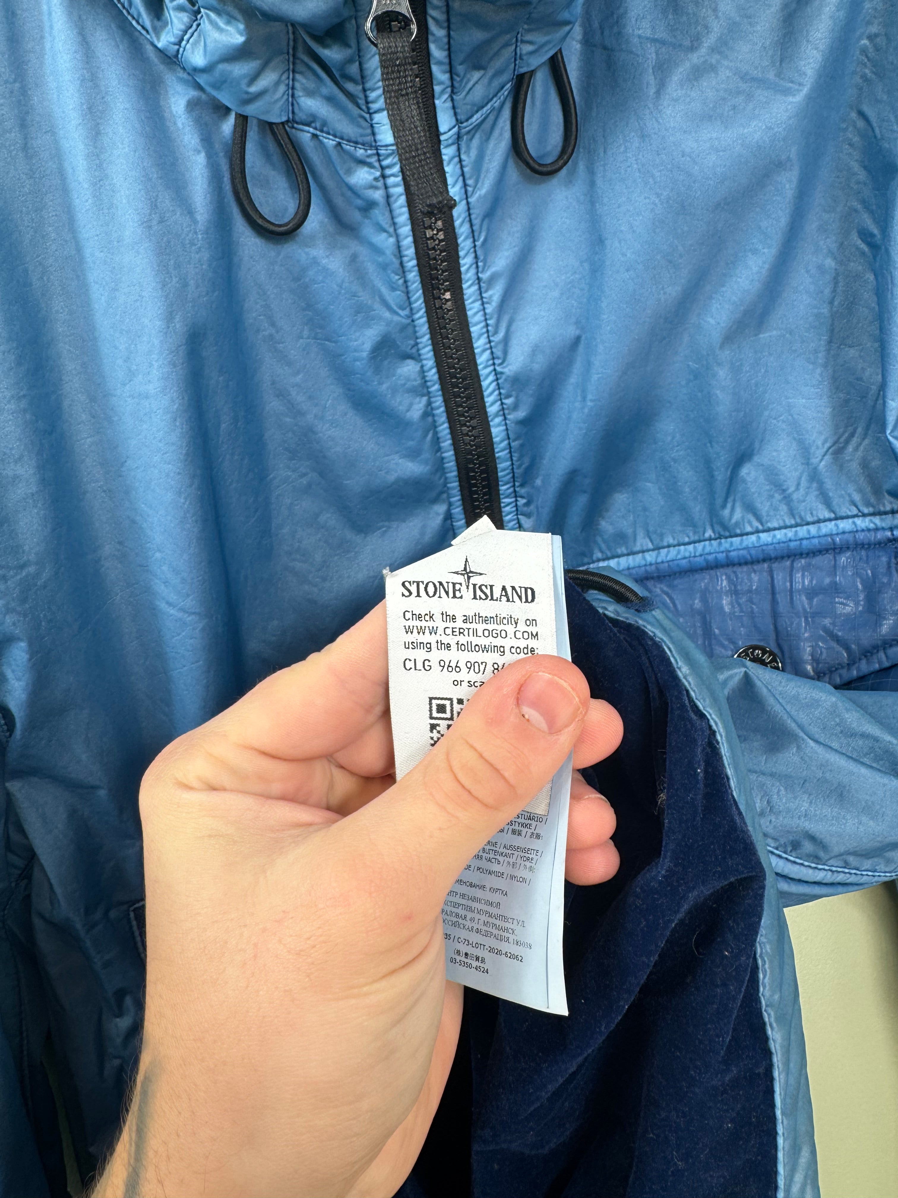 Stone Island Blue Lamy Flock Jacket
