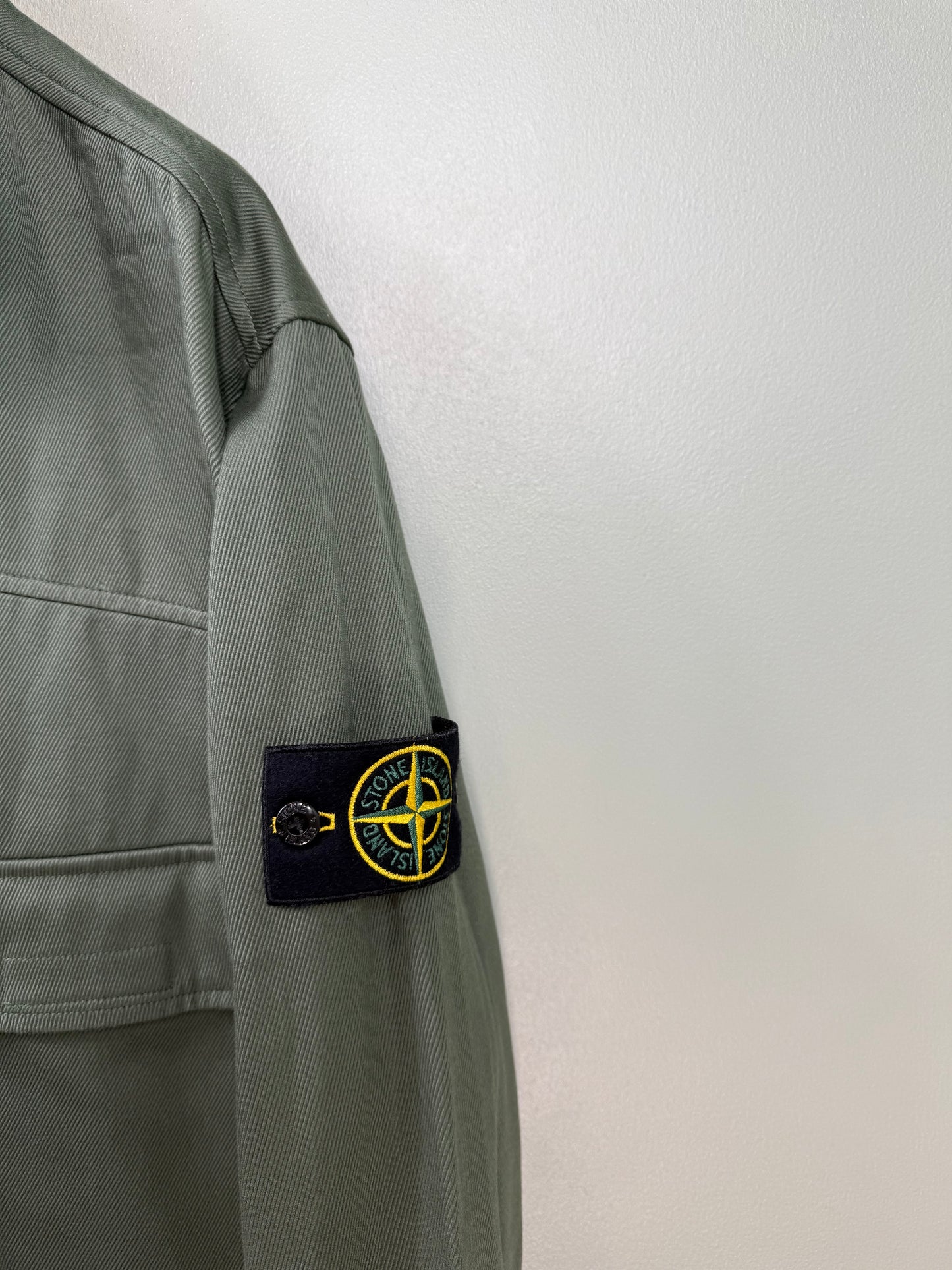Stone Island Khaki 1/2 Zip Smock