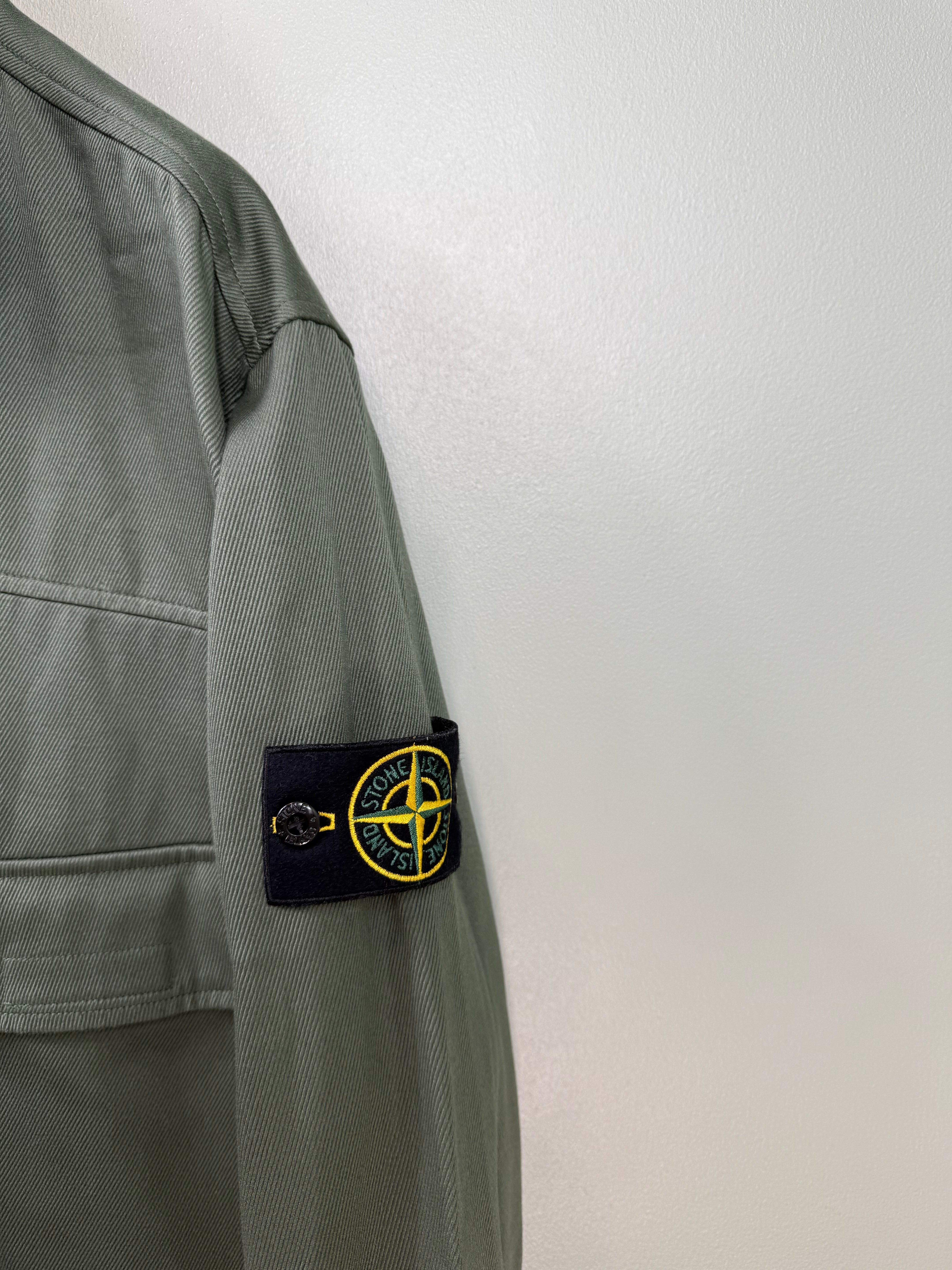 Stone Island Khaki 1/2 Zip Smock