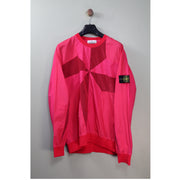 Stone Island Pink Nylon Metal Star Inlay Jumper
