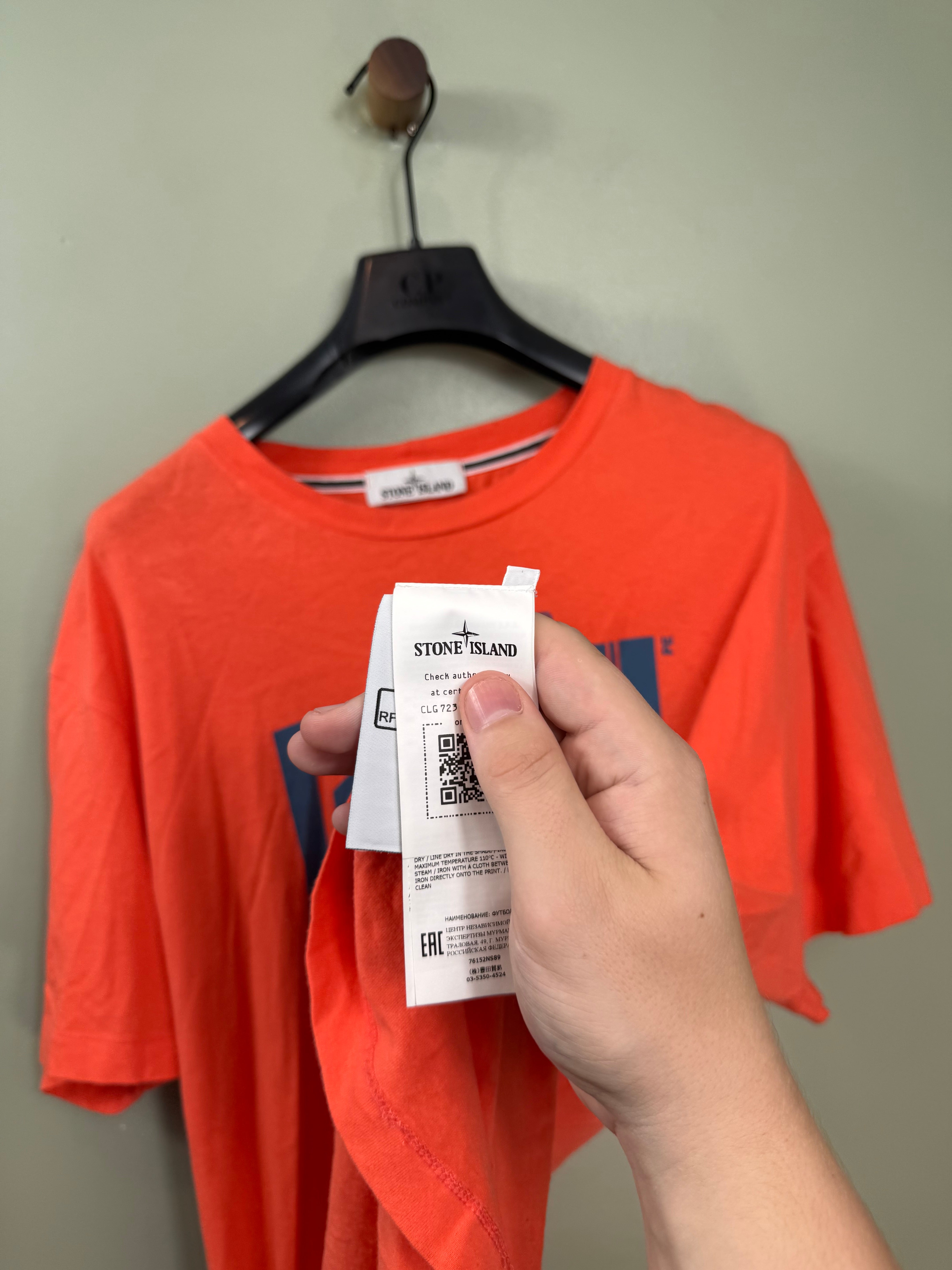 Stone Island Orange T-Shirt