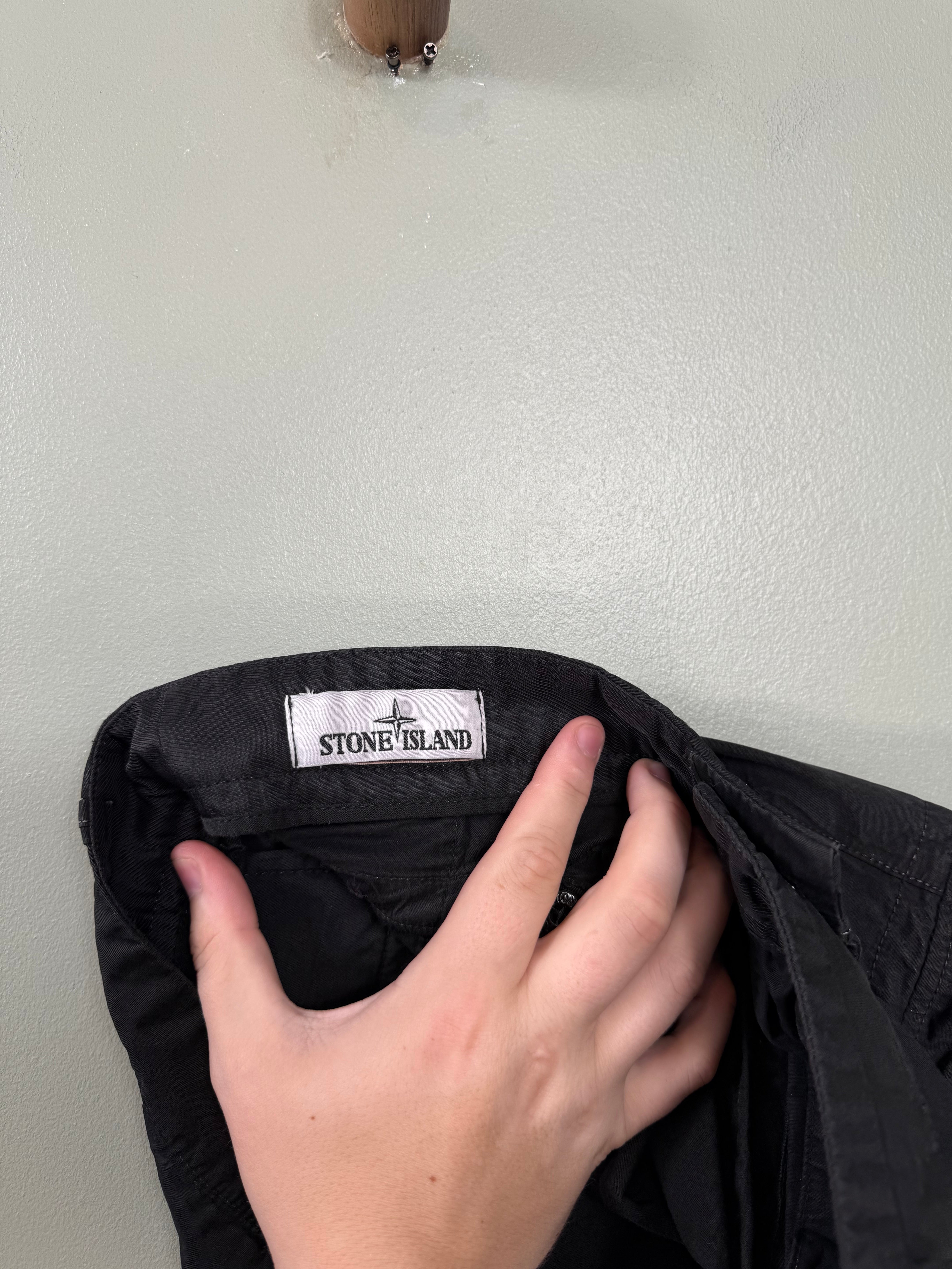 Stone Island Black SL Cargo Shorts