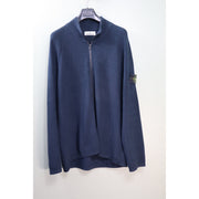 Stone Island Navy Knit Zip Jumper