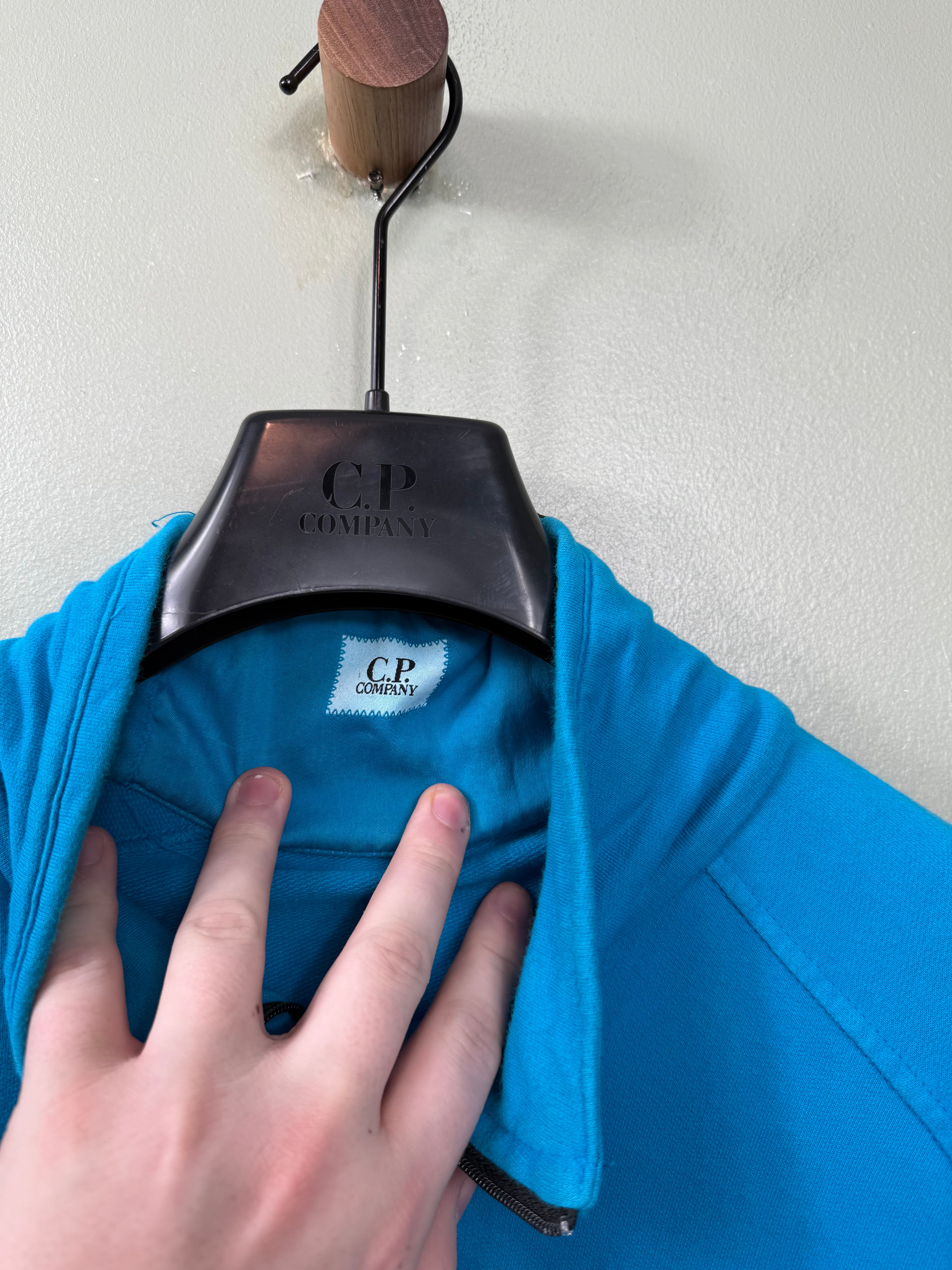 C.P. Company Blue 1/4 Zip Jumper