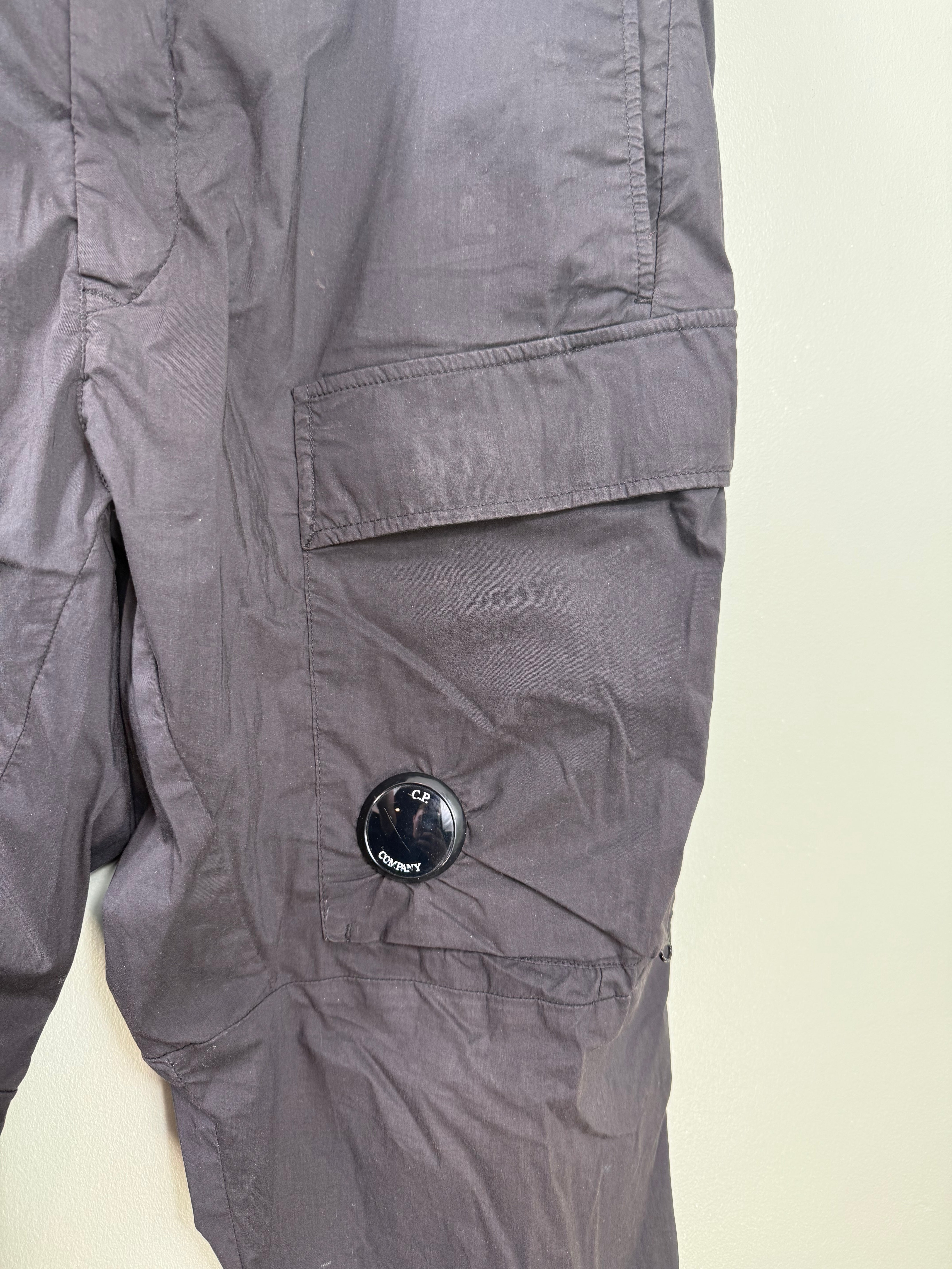 C.P. Company Black Cargo Bottoms