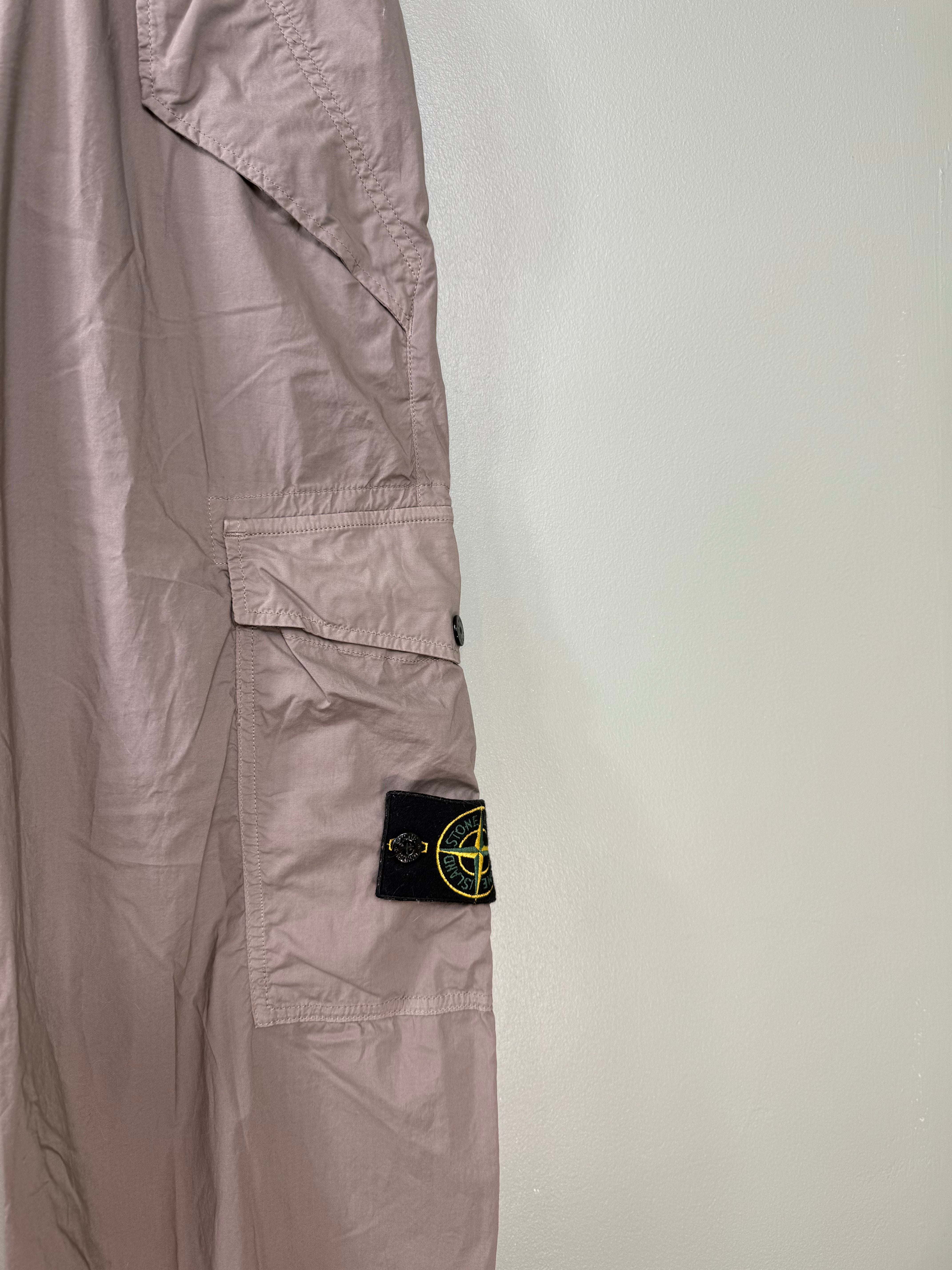 Stone Island Beige RE-T Cargo Bottoms
