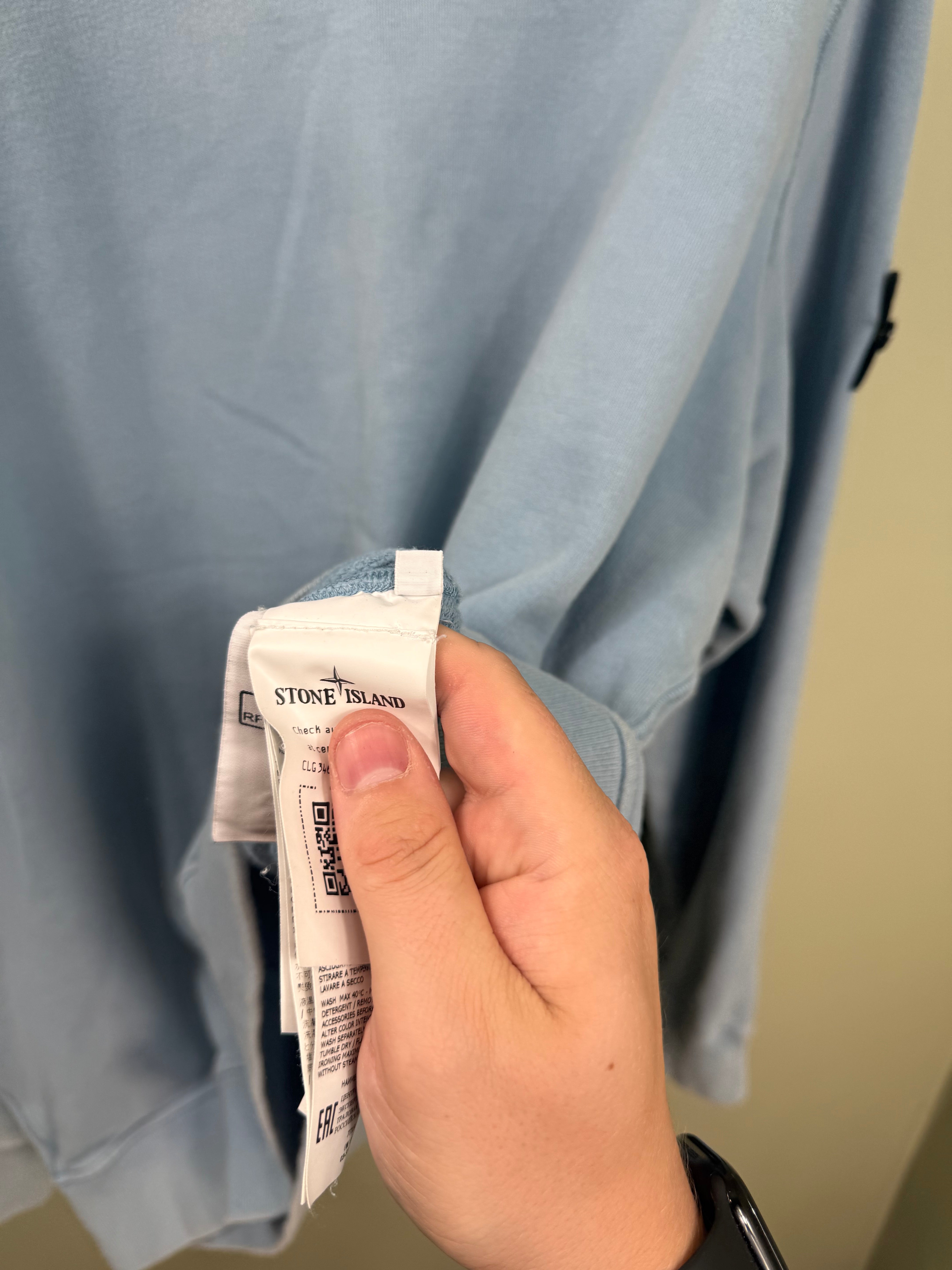 Stone Island Baby Blue Jumper