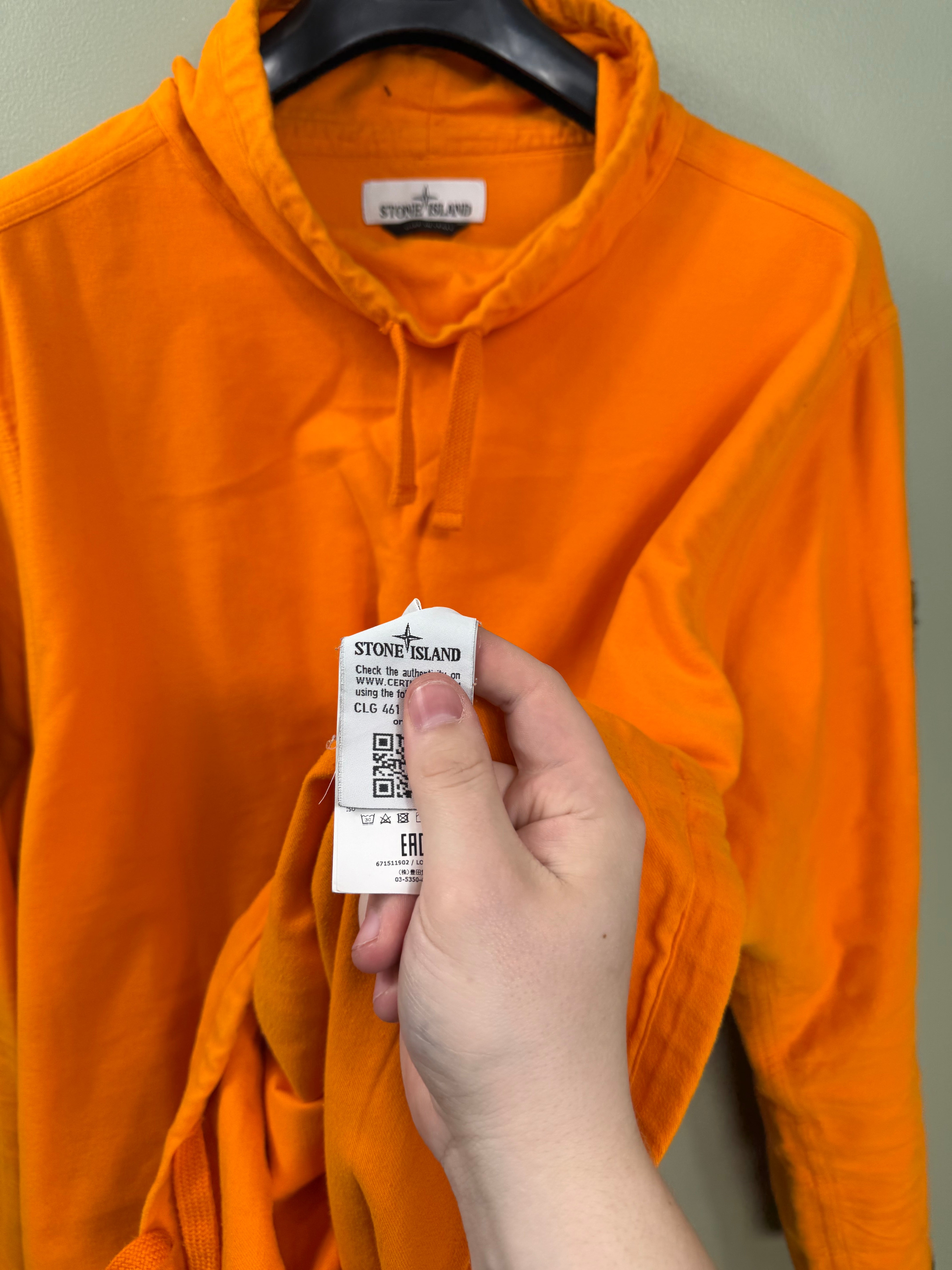 Stone Island Orange Smock Jumper