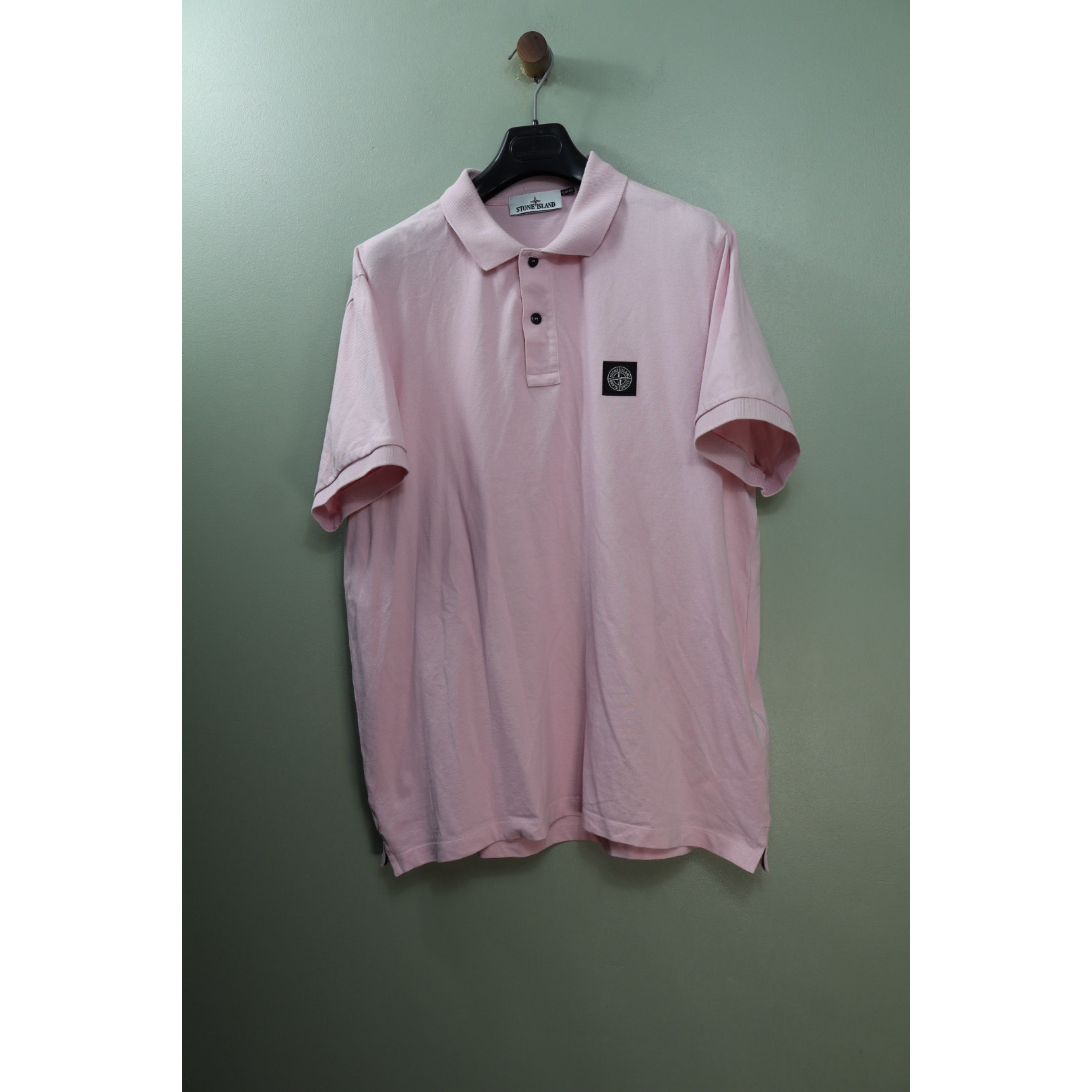 Stone Island Pink Slim Fit Polo