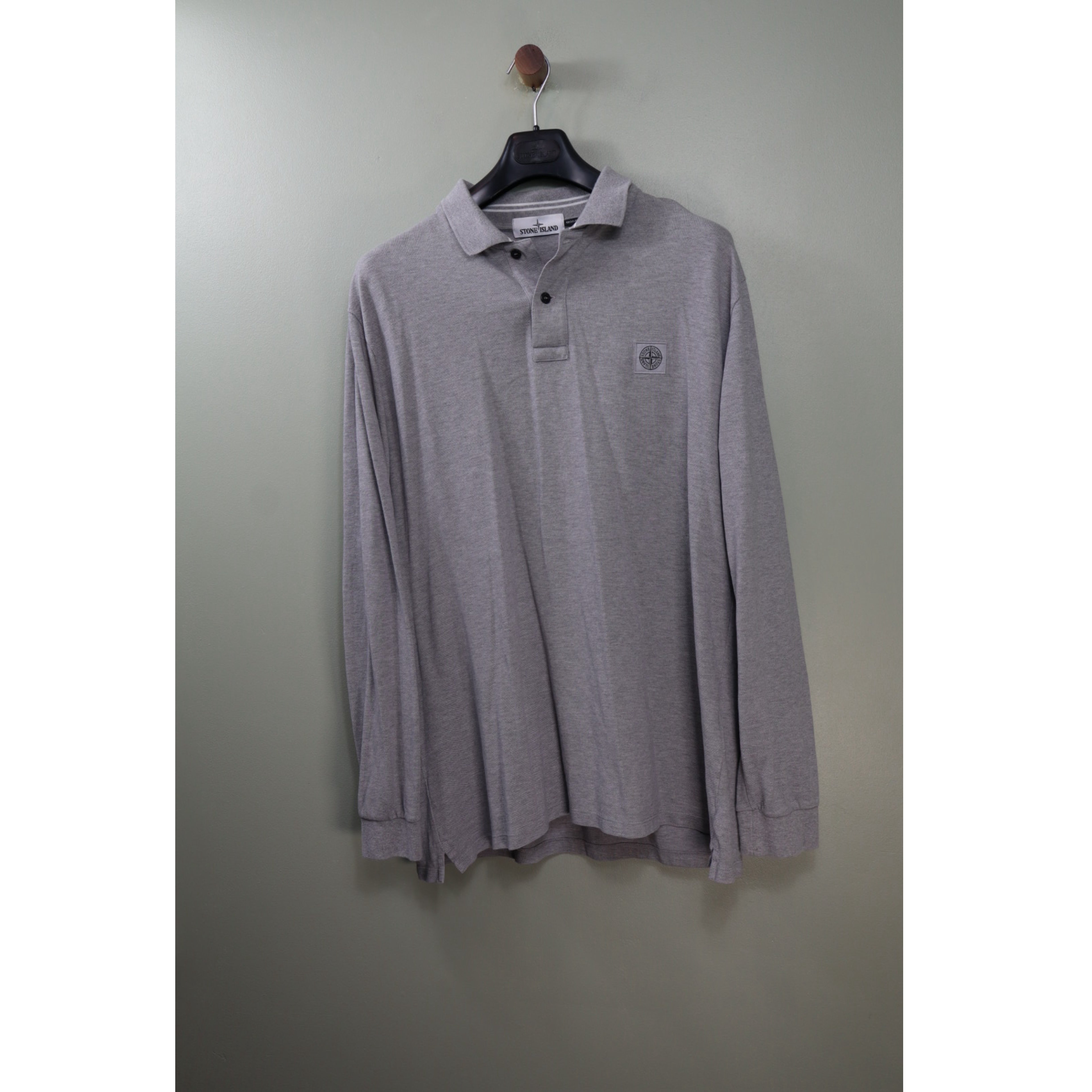 Stone Island Grey Regular Fit Polo
