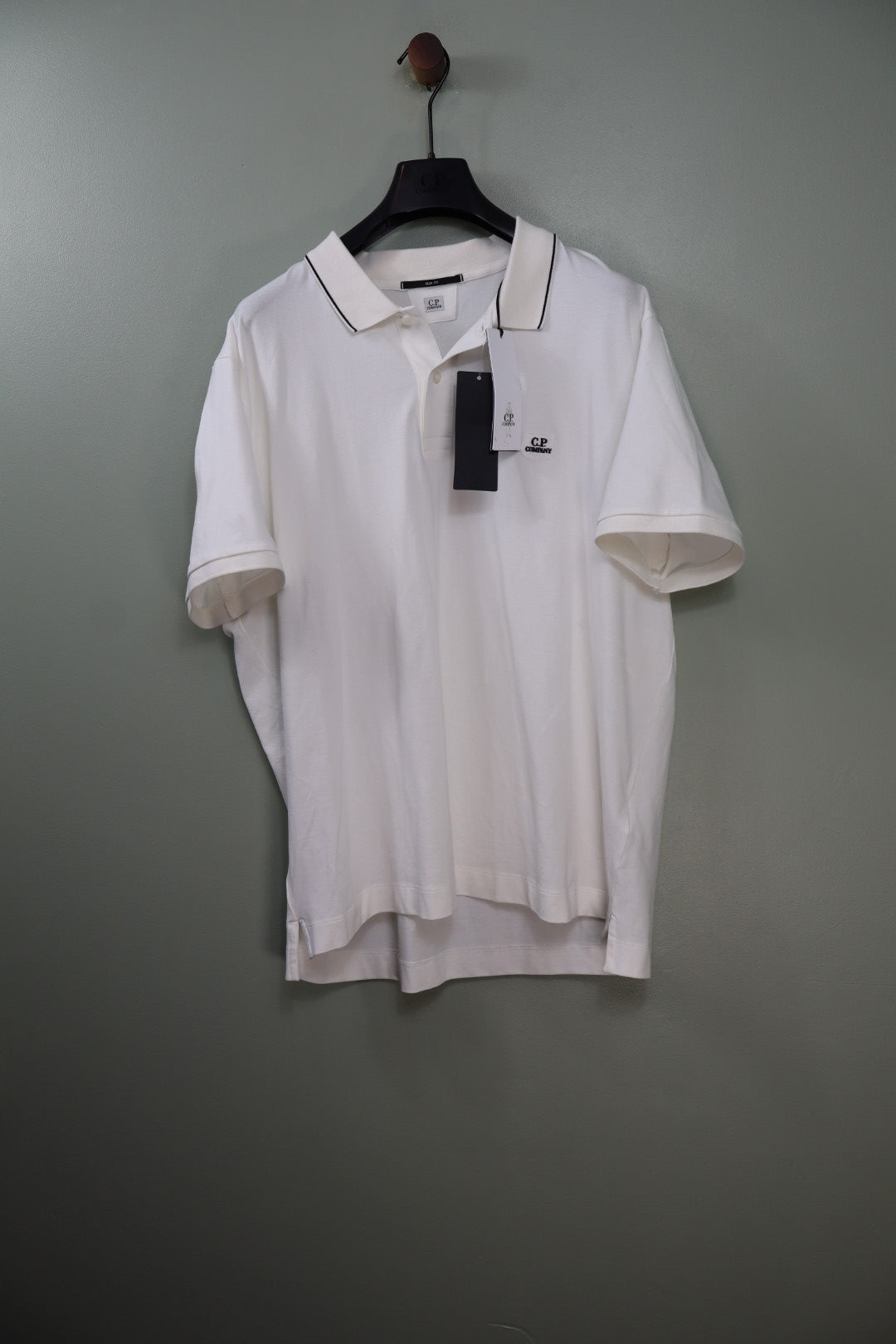 C.P. Company White Slim Fit Polo