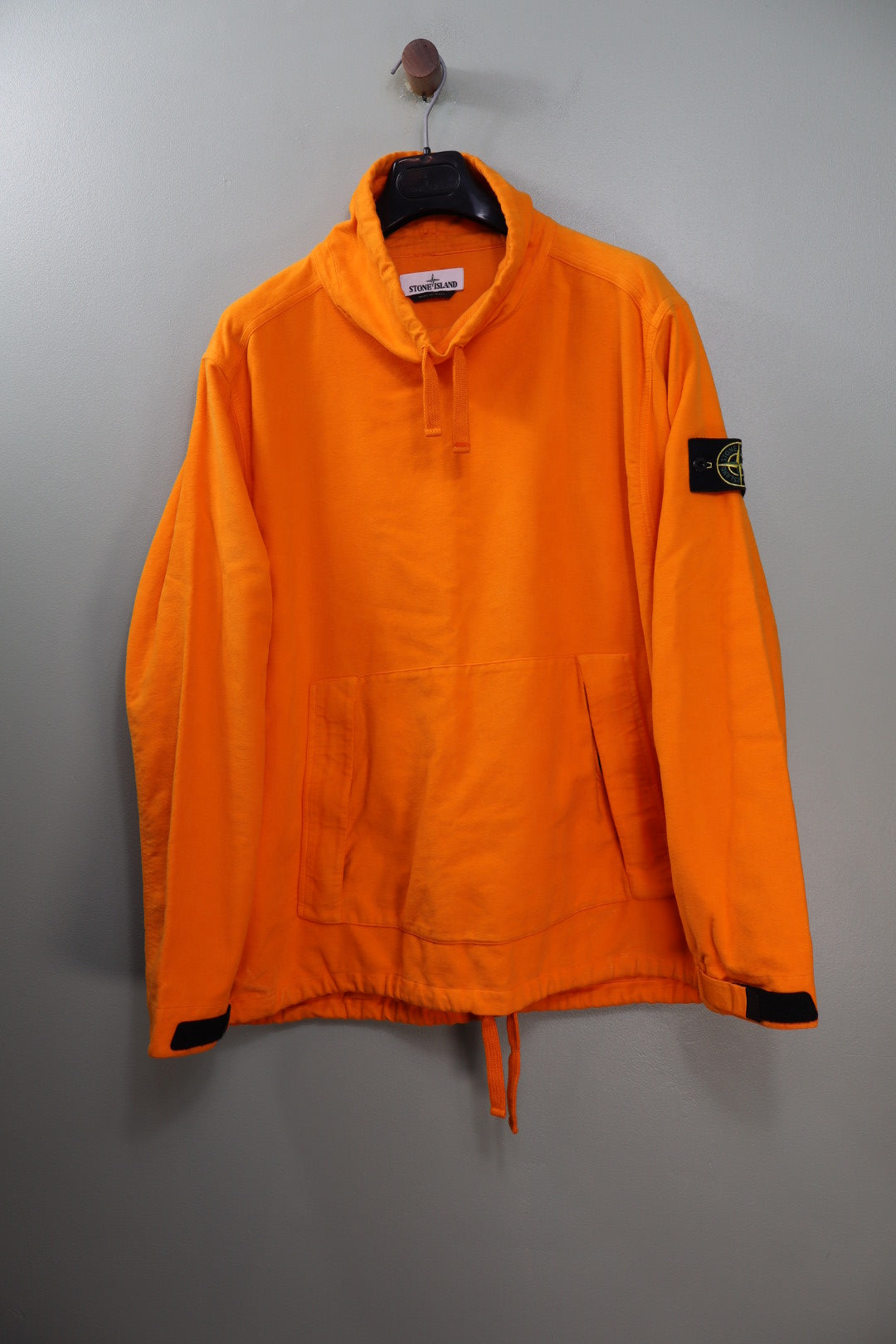 Stone Island Orange Mock Neck Jumper