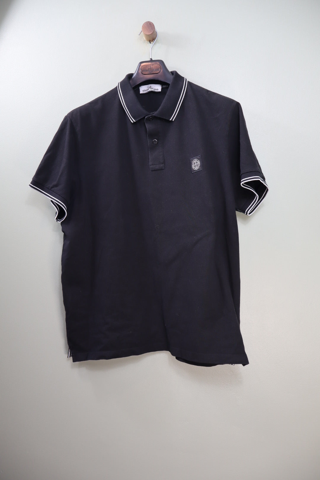 Stone Island Black Polo Shirt