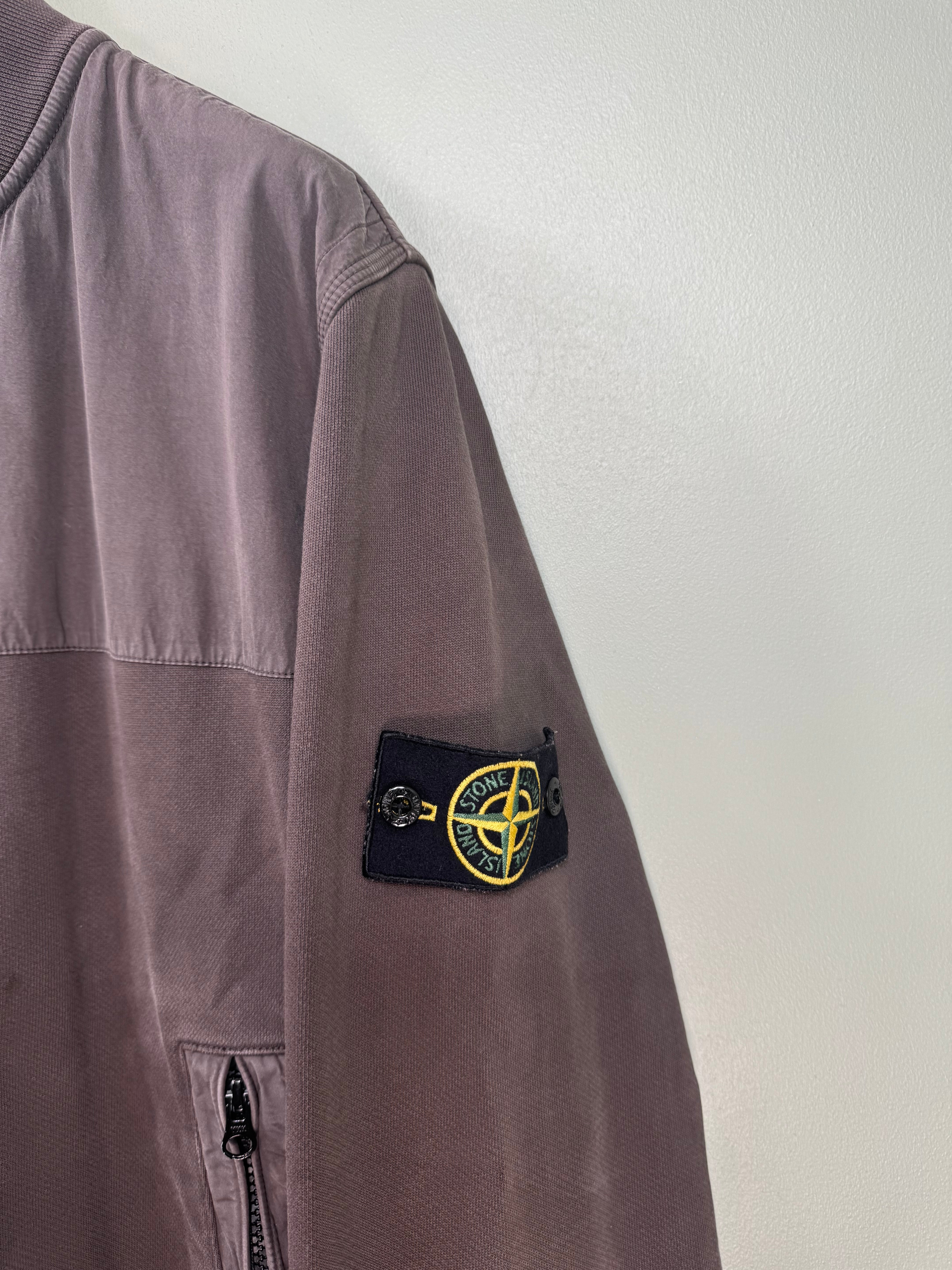 Stone Island Khaki Zipped Jumper