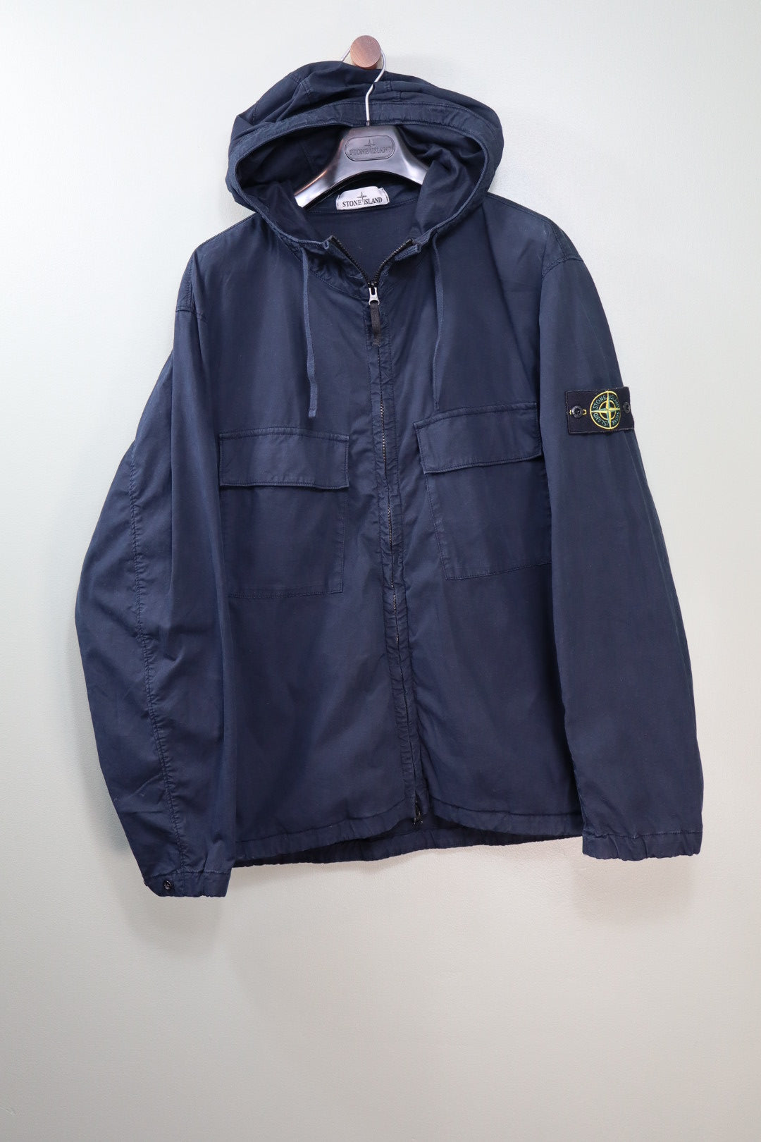 Stone Island Navy Supima Cotton Twill Jacket