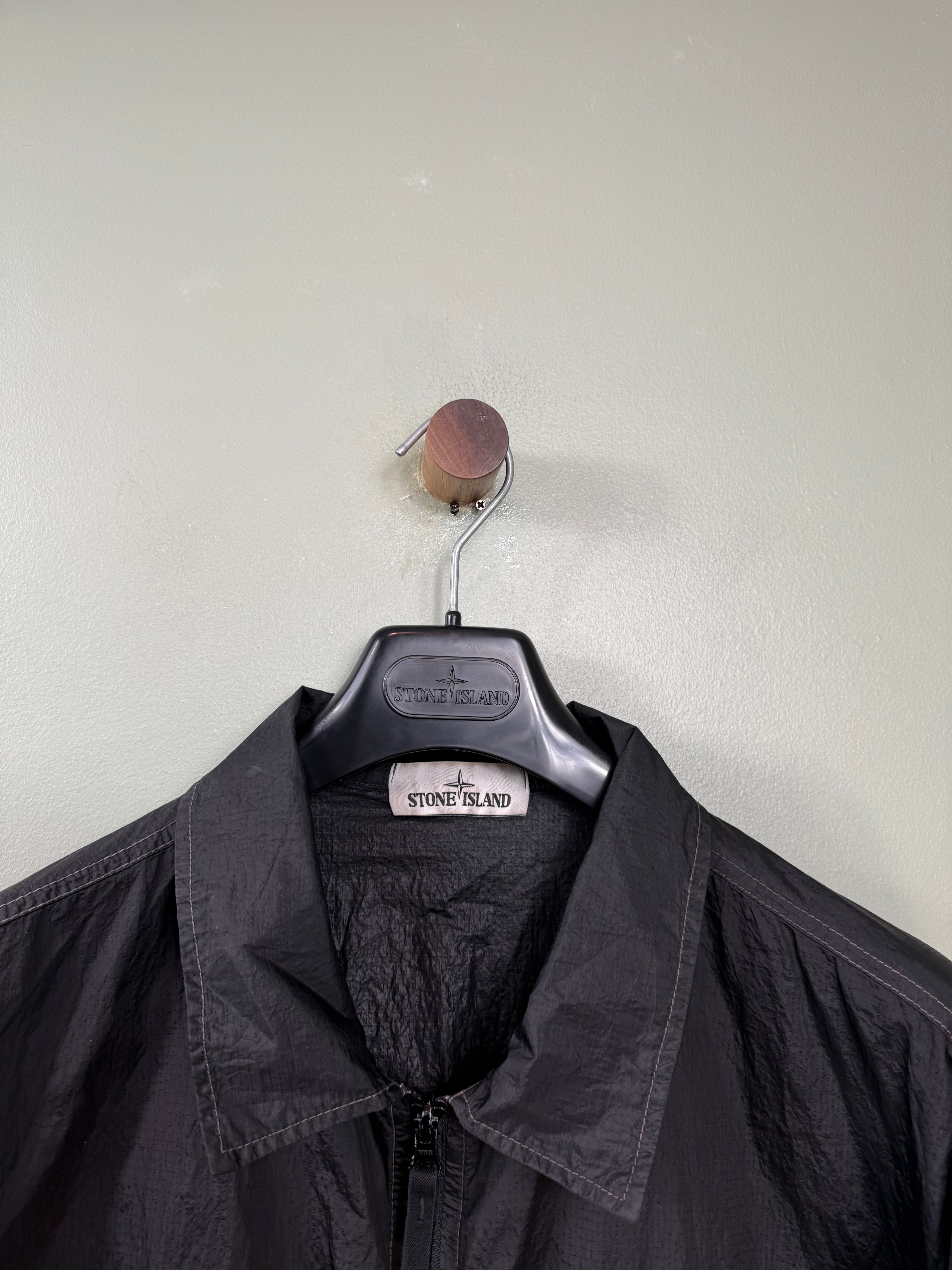 Stone Island Black Nylon Metal Overshirt