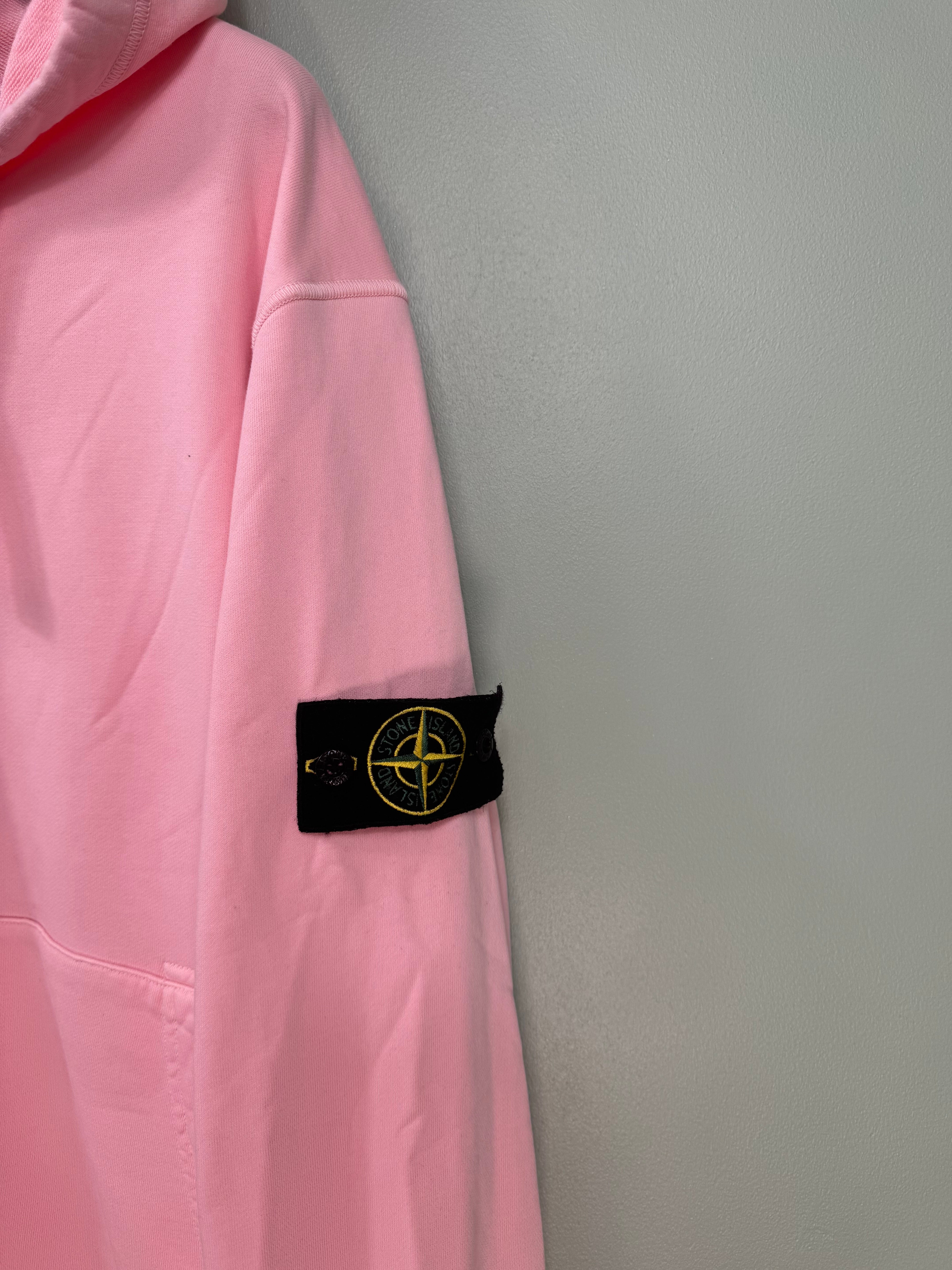 Stone Island Pink Zipped Hoodie